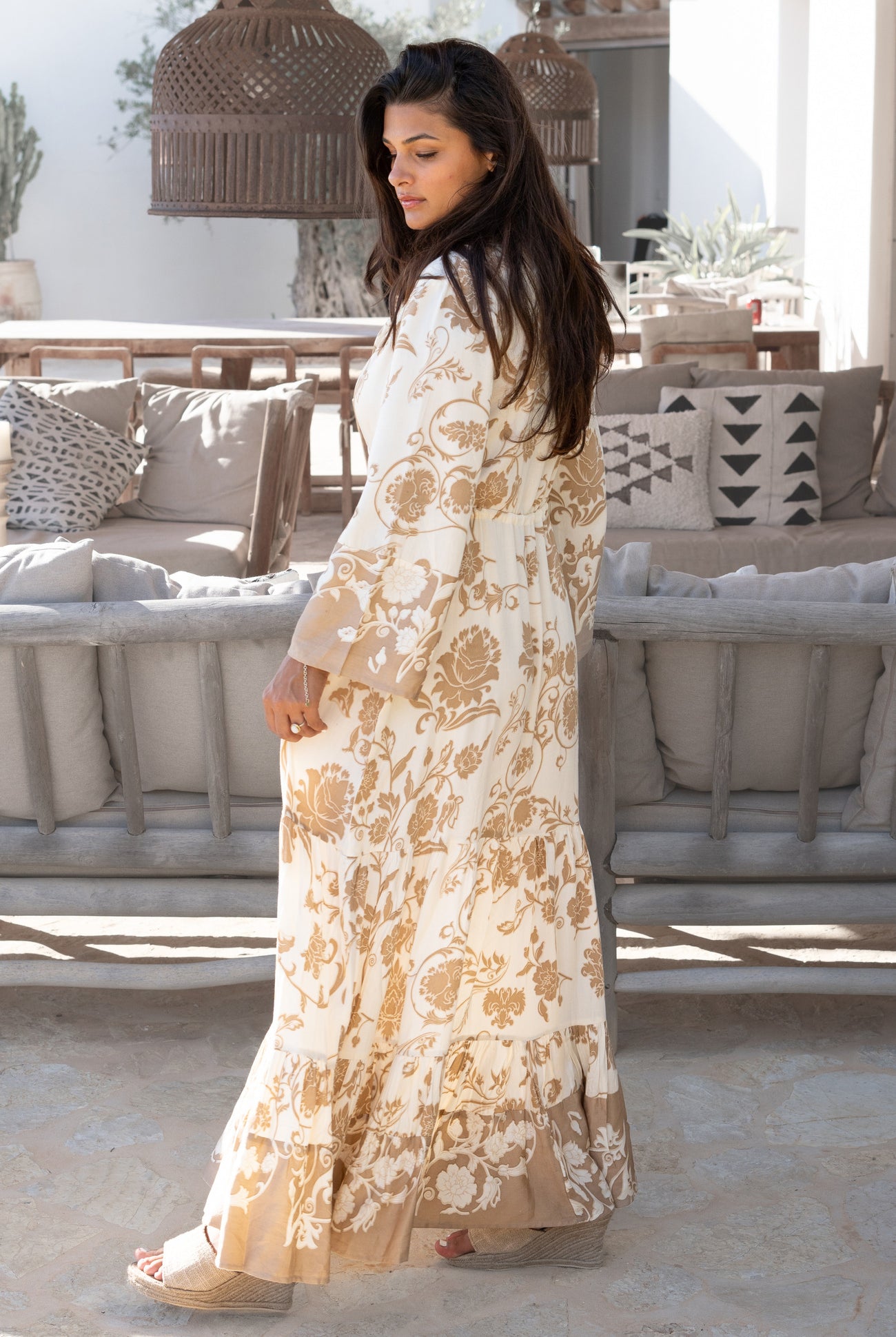 Bohemian jurk in ivory van ibzmode, Brands of Ibiza