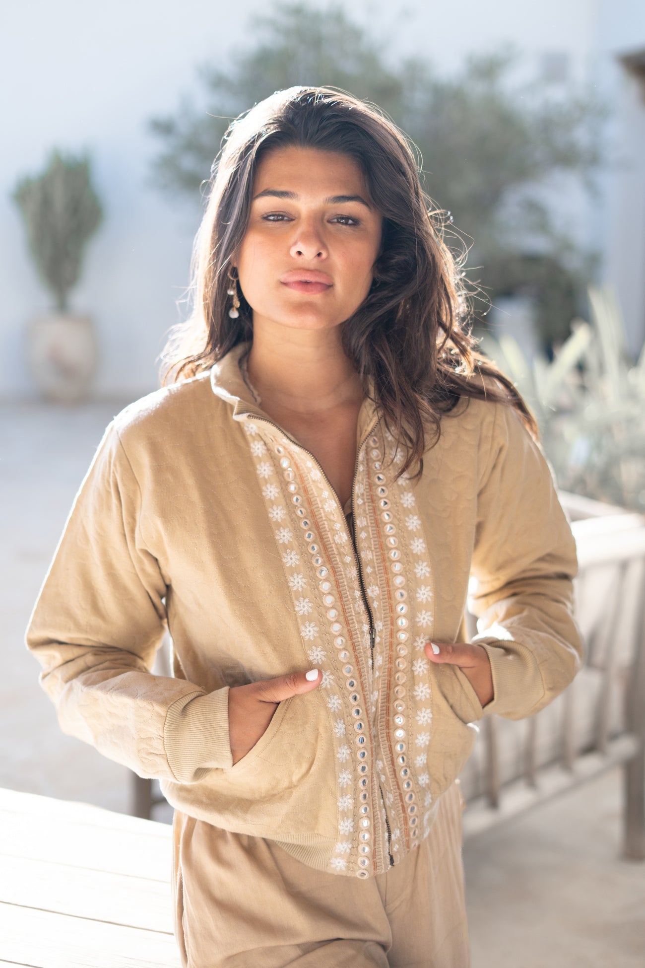 Bohemian item in light taupe van ibzmode, Brands of Ibiza