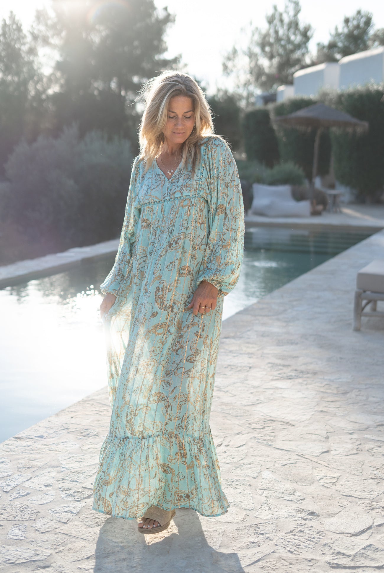 Bohemian jurk in mint van ibzmode, Brands of Ibiza