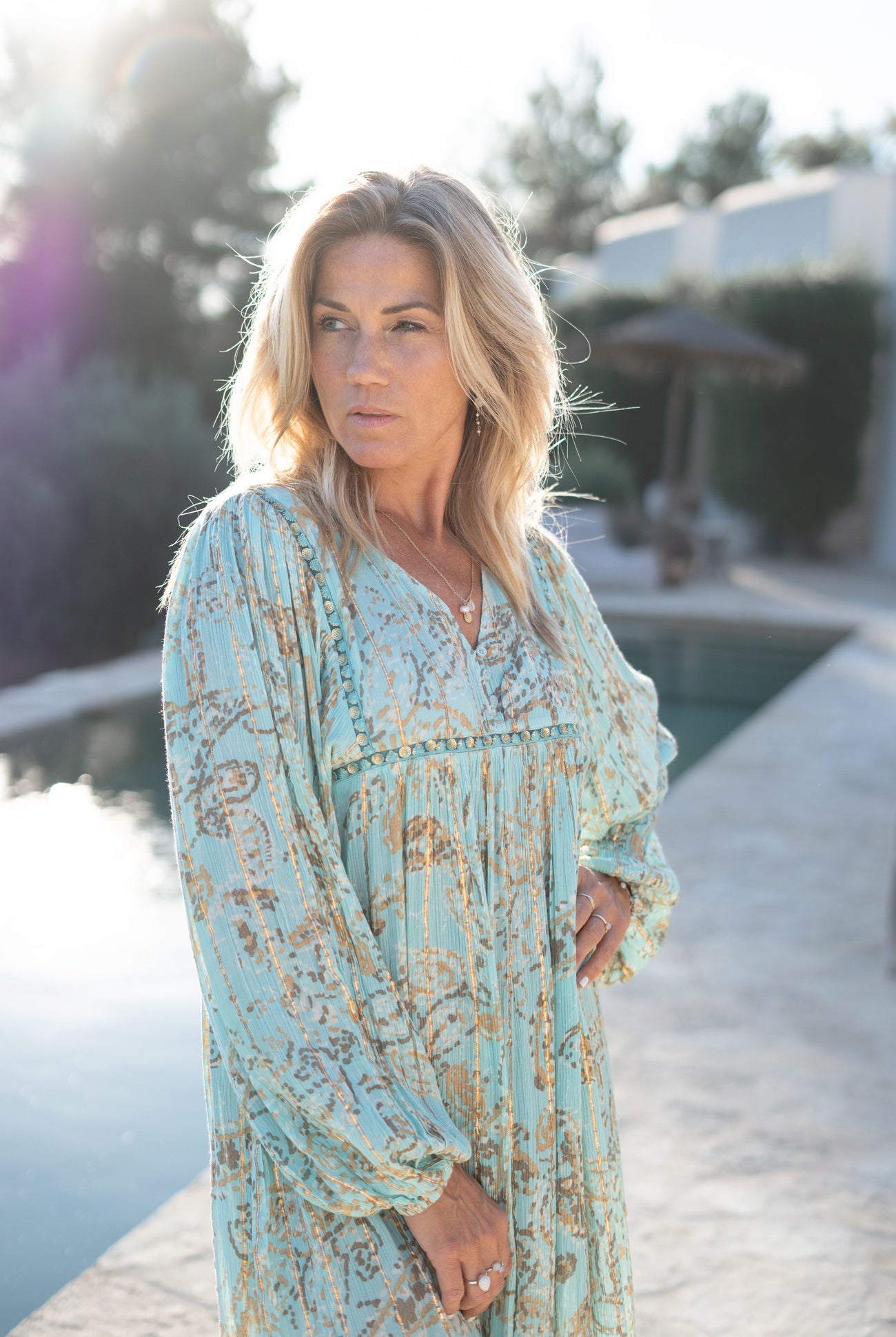 Bohemian jurk in mint van ibzmode, Brands of Ibiza