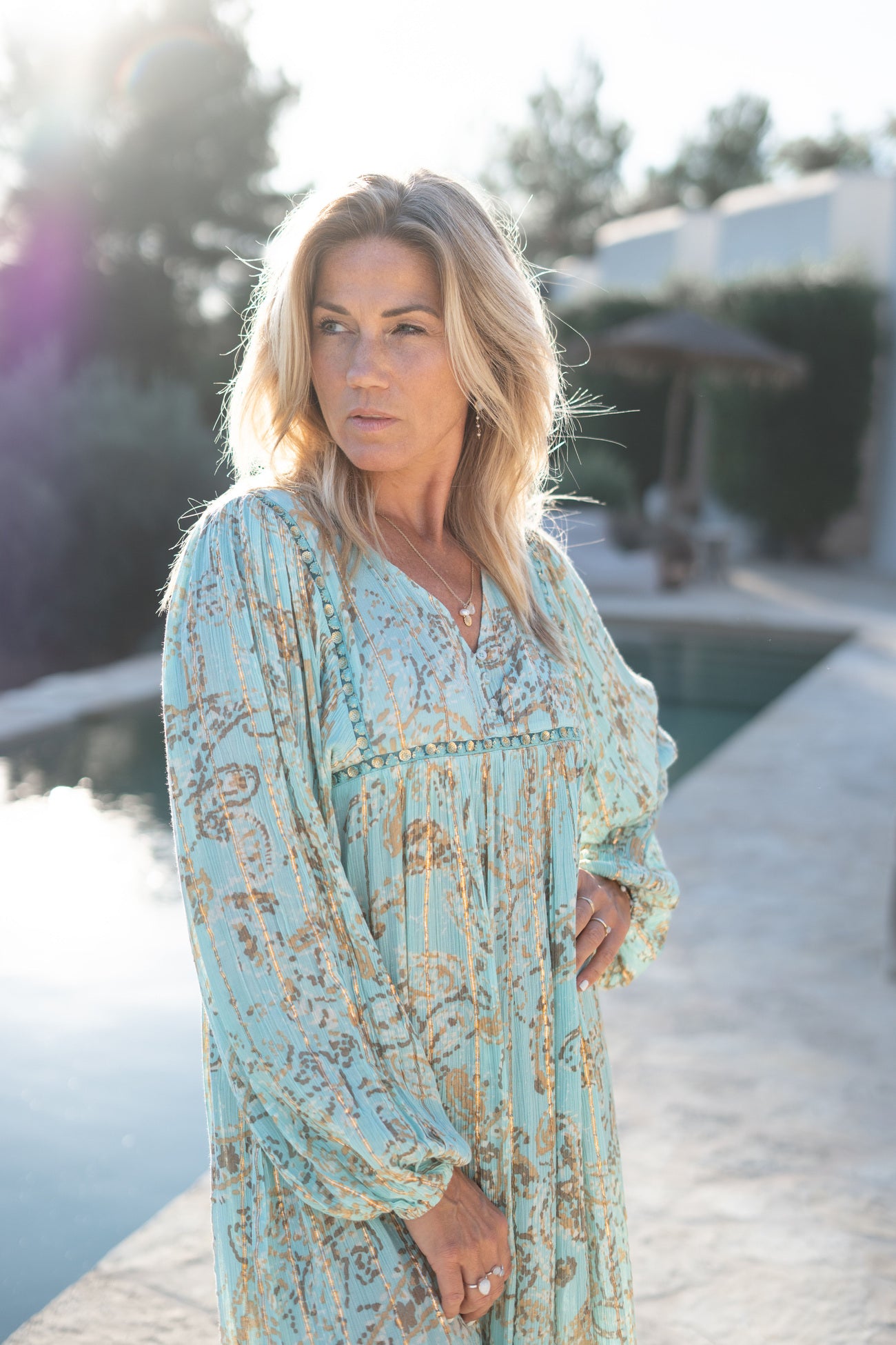 Bohemian jurk in mint van ibzmode, Brands of Ibiza
