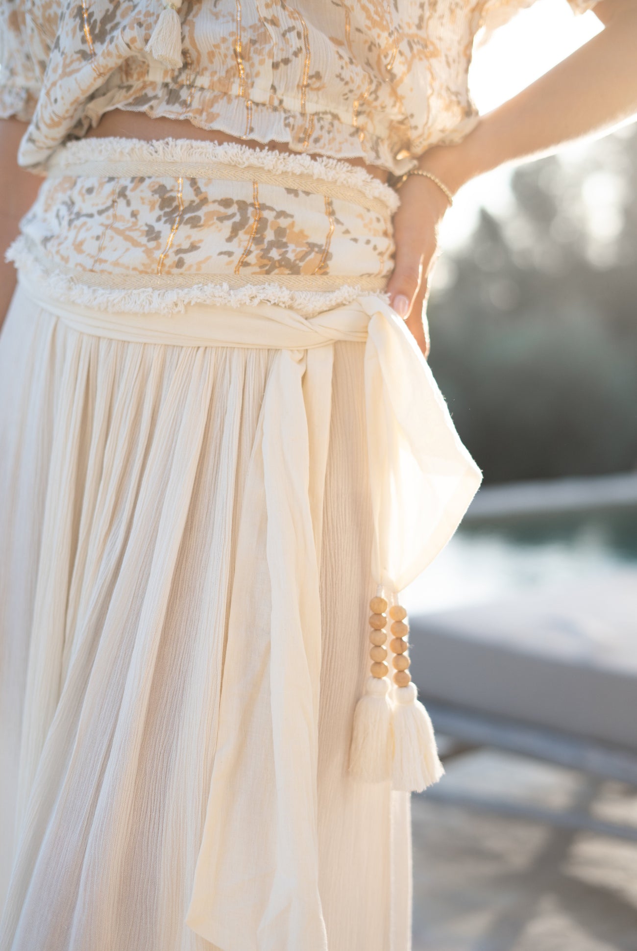 Bohemian rok in ivory van ibzmode, Brands of Ibiza