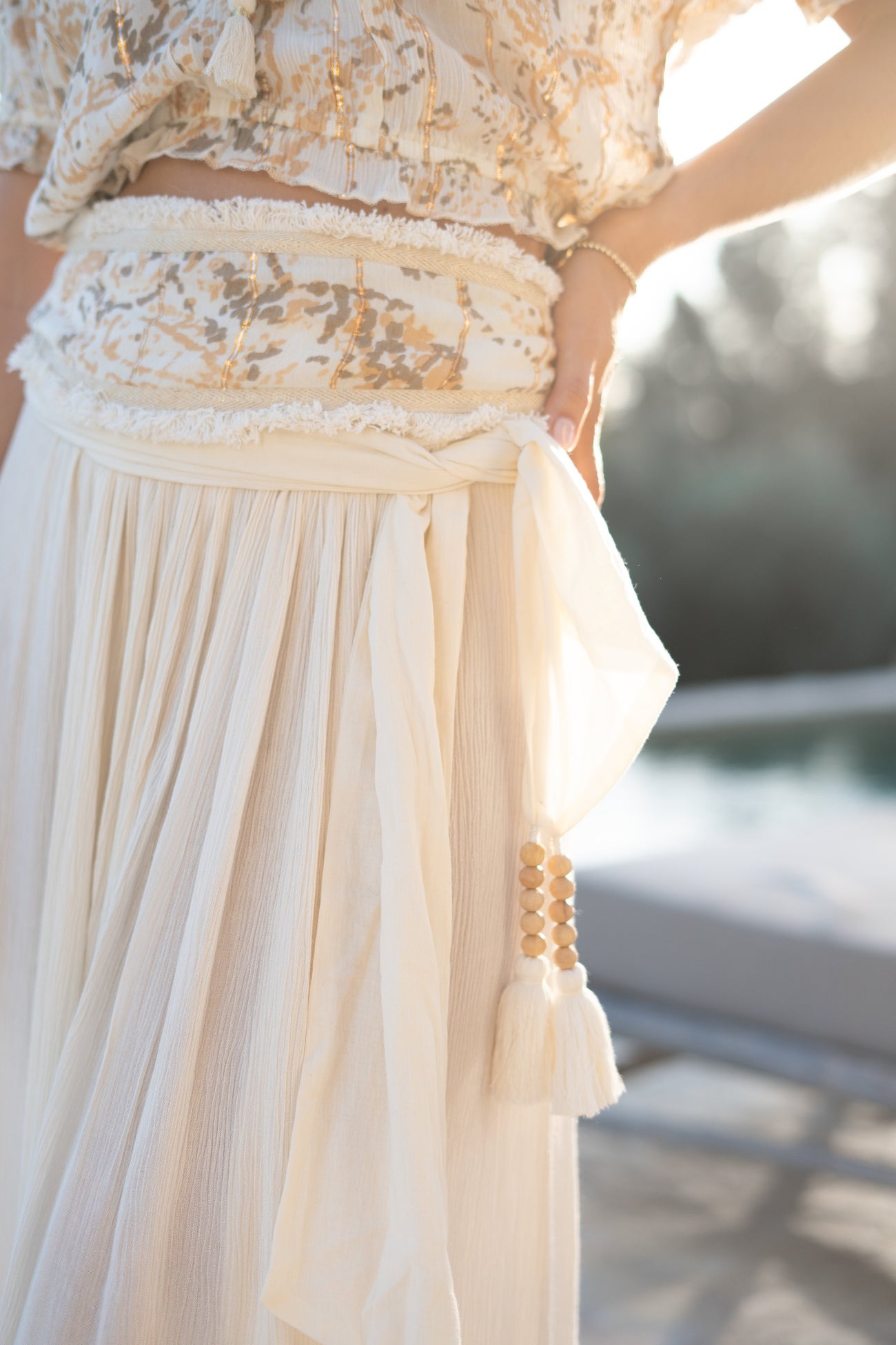 Bohemian rok in ivory van ibzmode, Brands of Ibiza