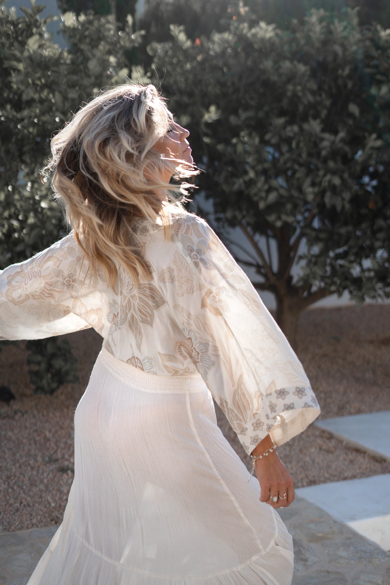 Bohemian rok in ivory van ibzmode, Brands of Ibiza