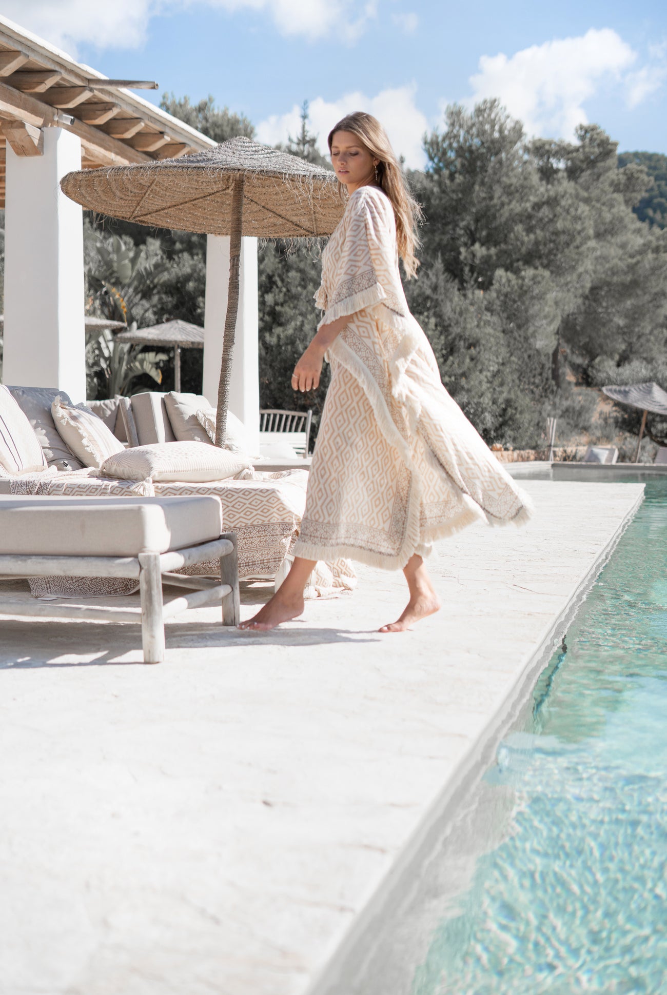 Bohemian kimono in multi van ibzmode, Brands of Ibiza