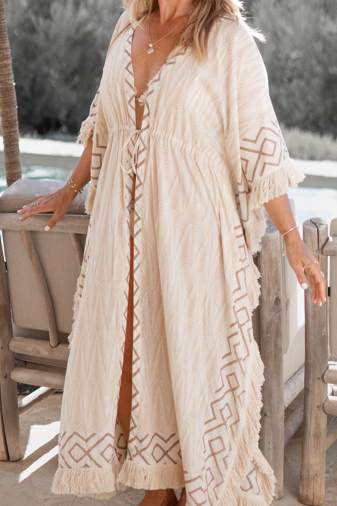 Bohemian kimono in multi van ibzmode, Brands of Ibiza
