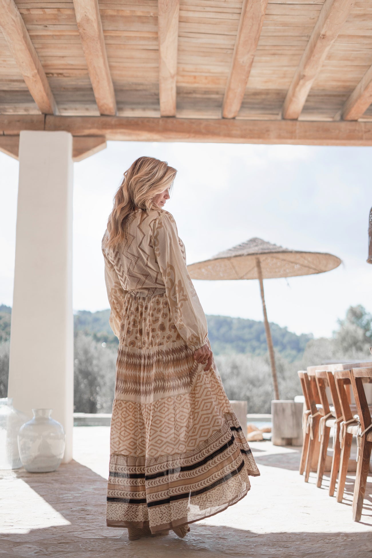 Bohemian jurk in multi van ibzmode, Brands of Ibiza