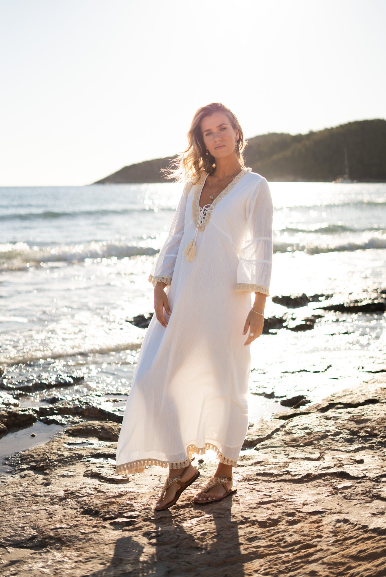 Article bohème blanc de la marque ibzmode, Brands of Ibiza
