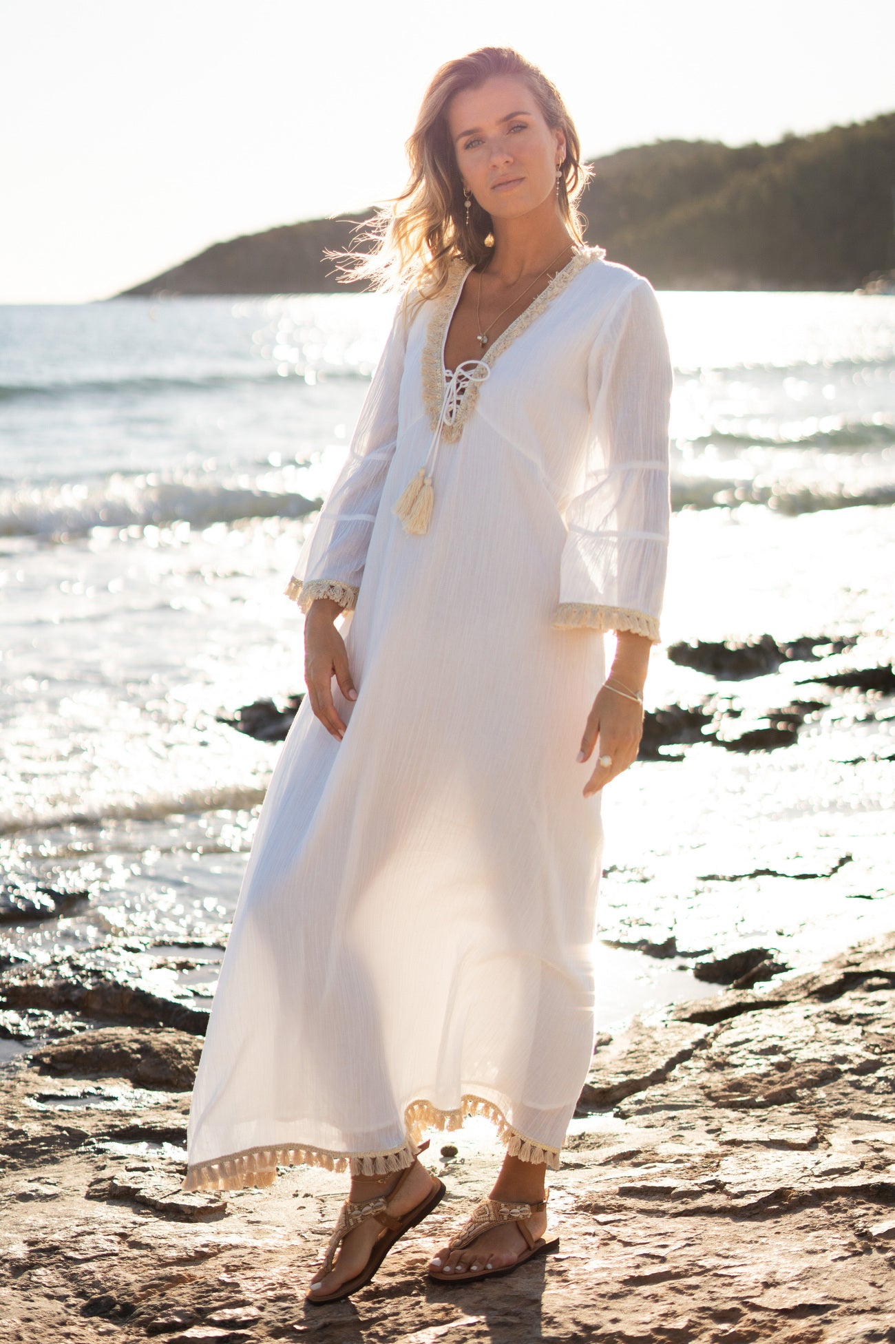 Bohemian item in white van ibzmode, Brands of Ibiza