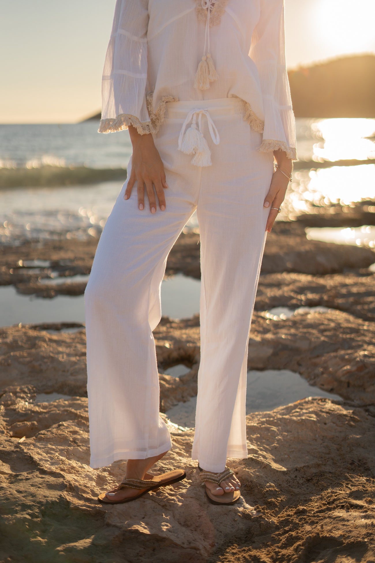 Bohemian item in white van ibzmode, Brands of Ibiza
