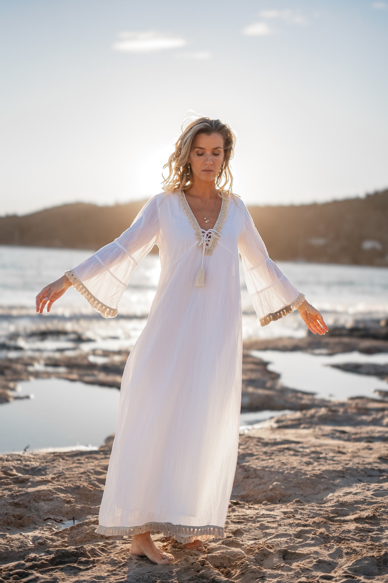 Bohemian item in white van ibzmode, Brands of Ibiza
