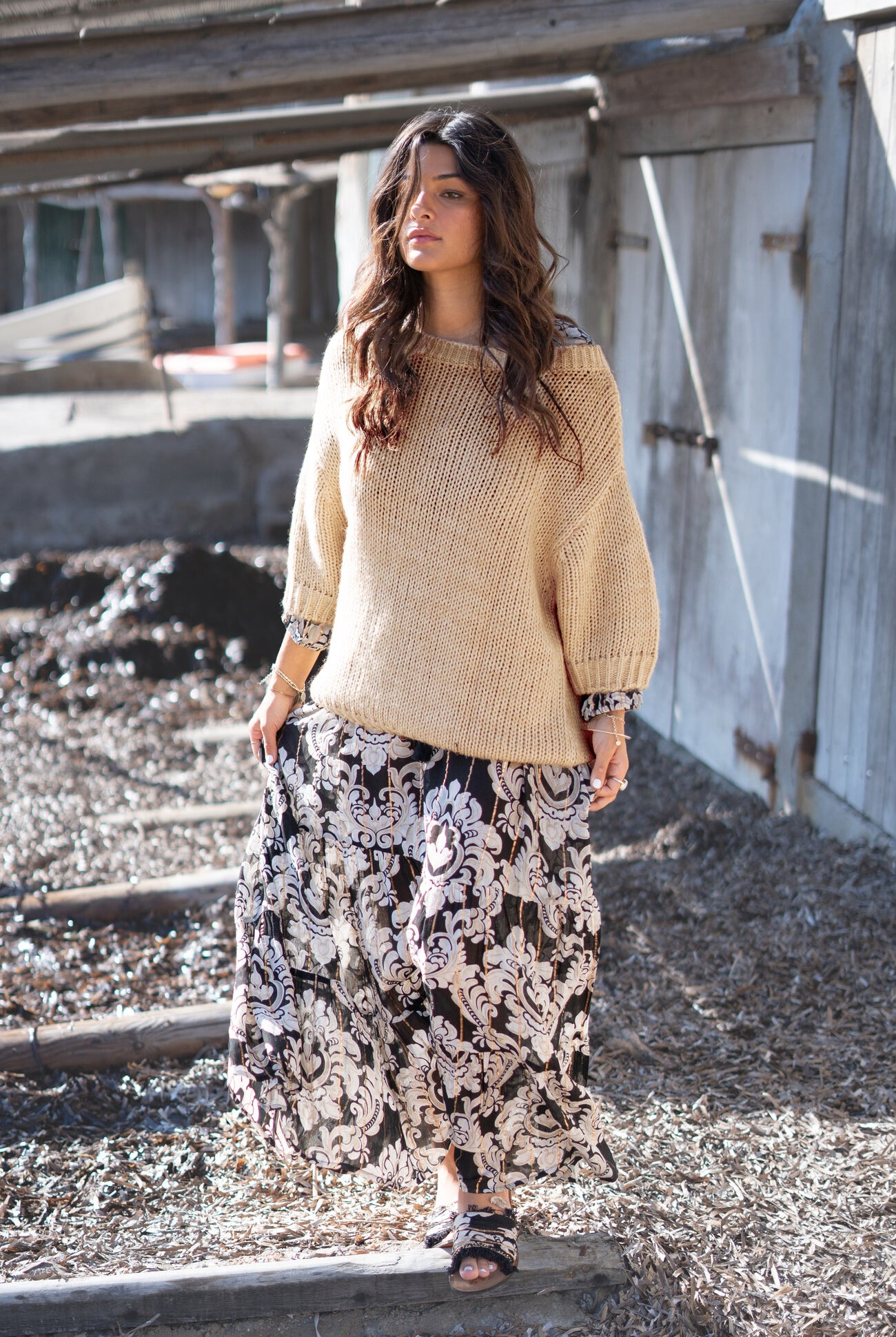 Bohemian item in light taupe van ibzmode, Brands of Ibiza