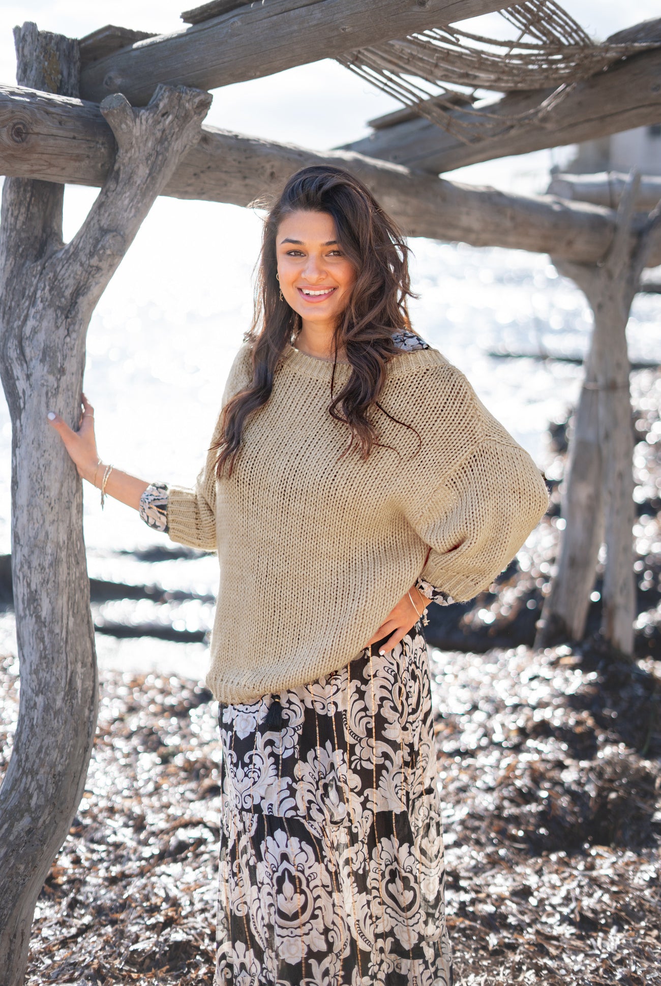 Bohemian item in light taupe van ibzmode, Brands of Ibiza