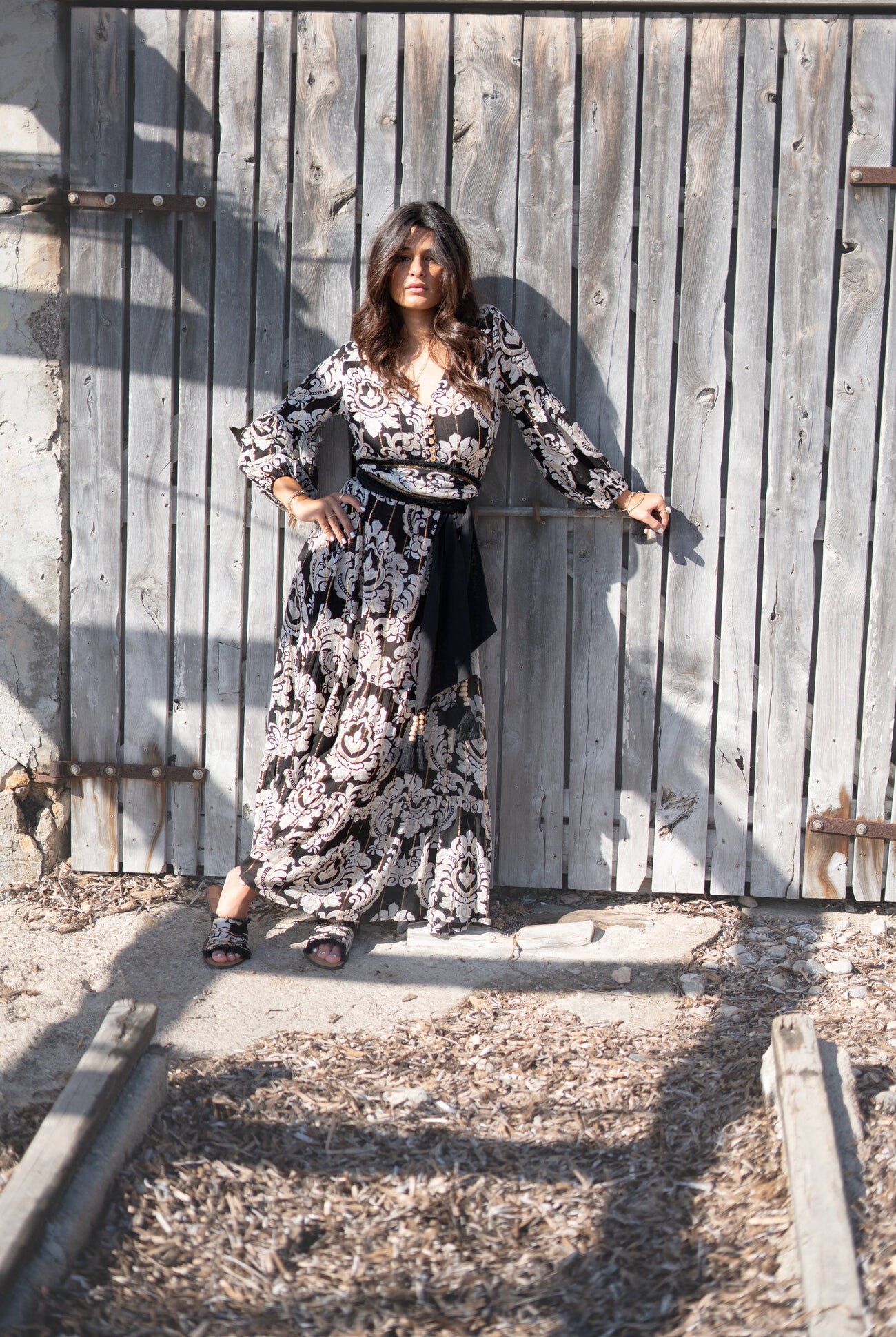 Bohemian jurk in black van ibzmode, Brands of Ibiza