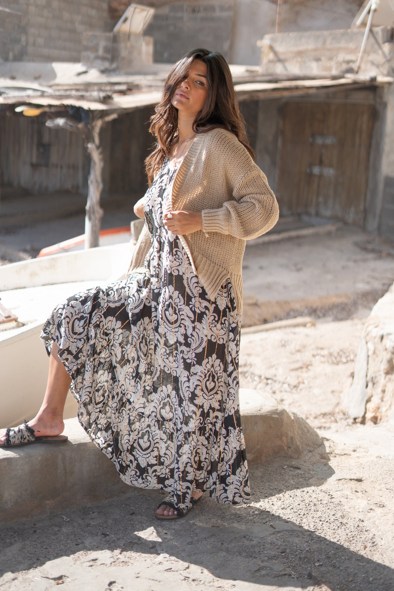 Bohemian item in light taupe van ibzmode, Brands of Ibiza