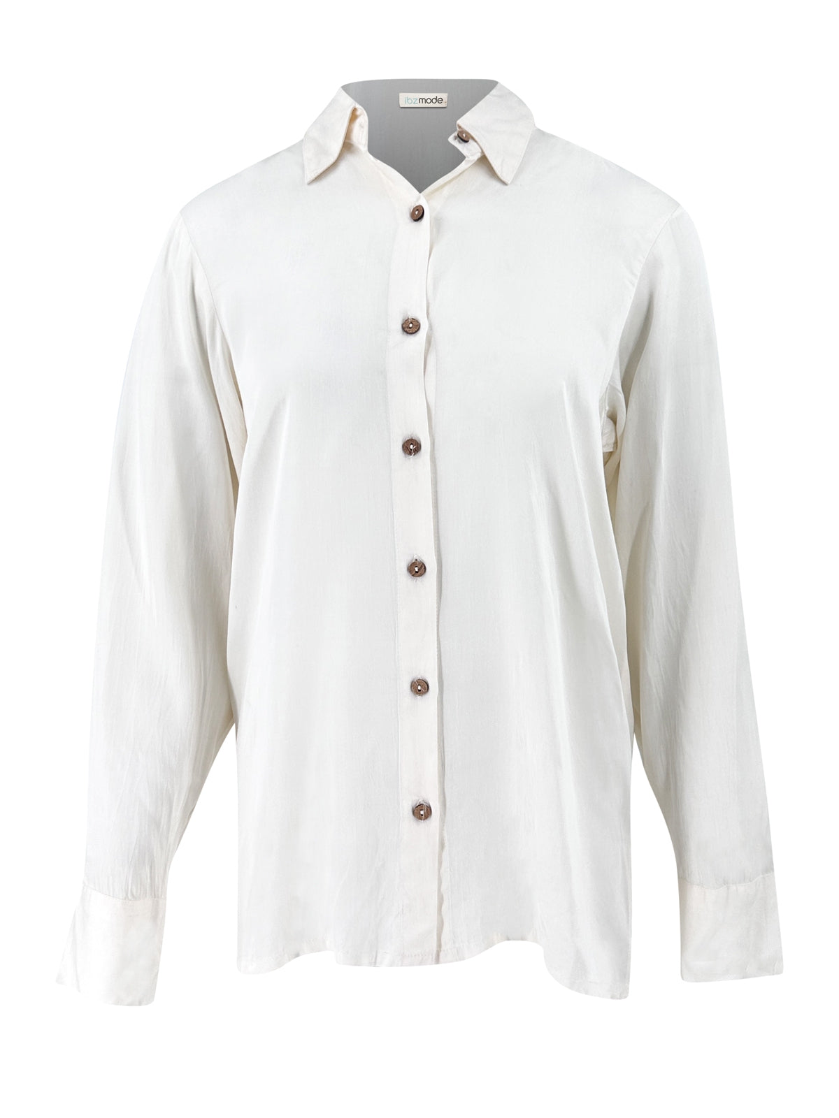Bohemian blouse in ivory van ibzmode, Brands of Ibiza