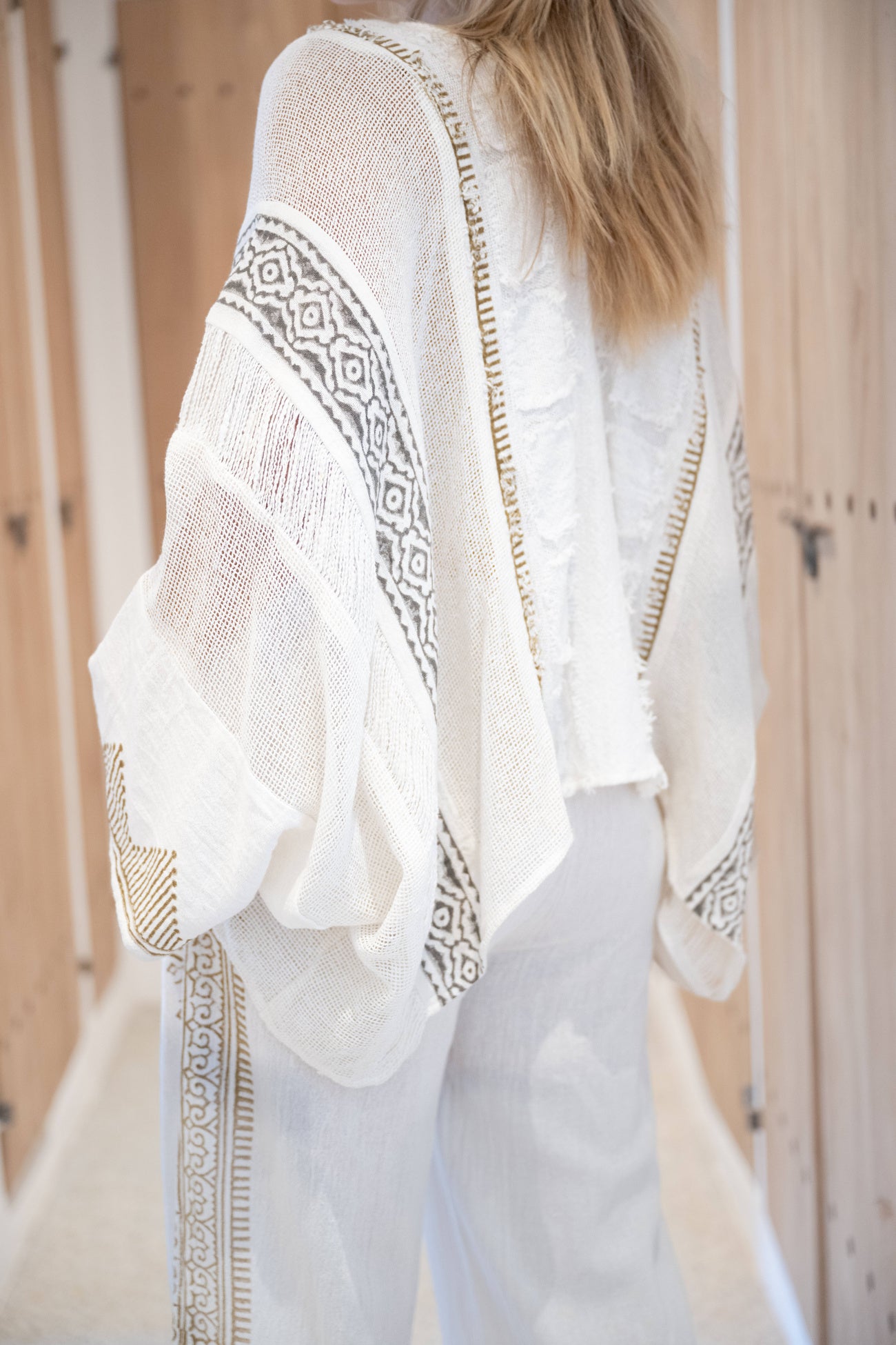 Bohemian top in white from ibzmode, Brands of Ibiza