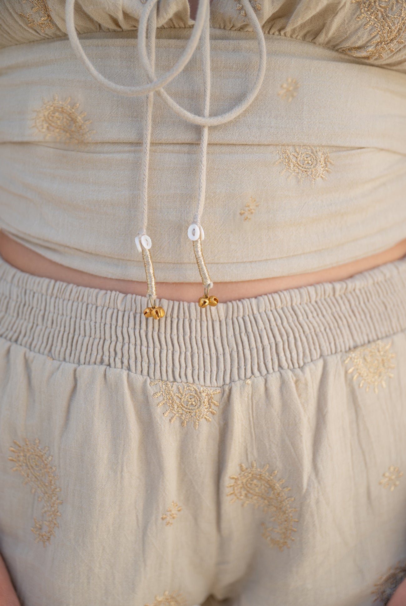 Bohemian blouse in sand van ibzmode, Brands of Ibiza