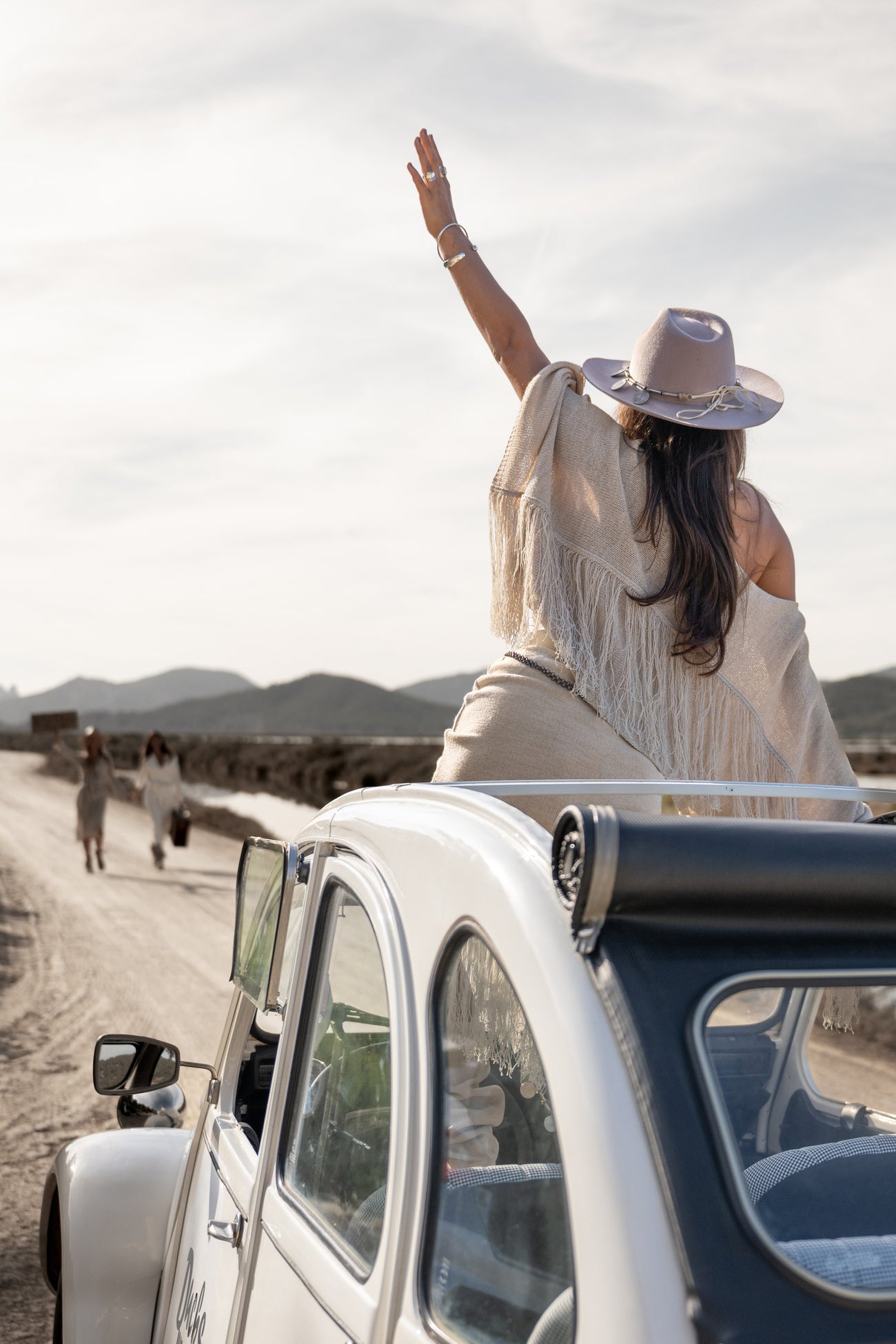 Bohemian top in light beige from MOOST Wanted, Brands of Ibiza