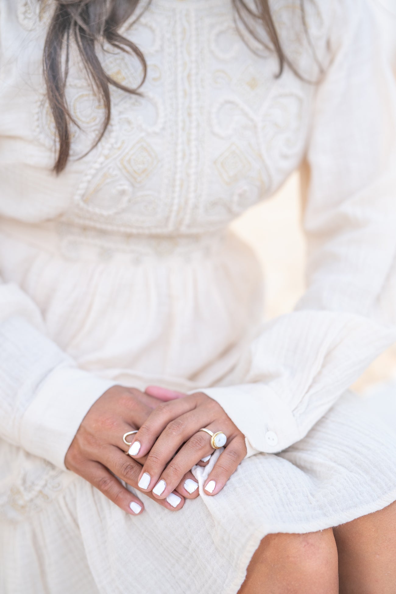 Bohemian blouse in ecru van ibzmode, Brands of Ibiza