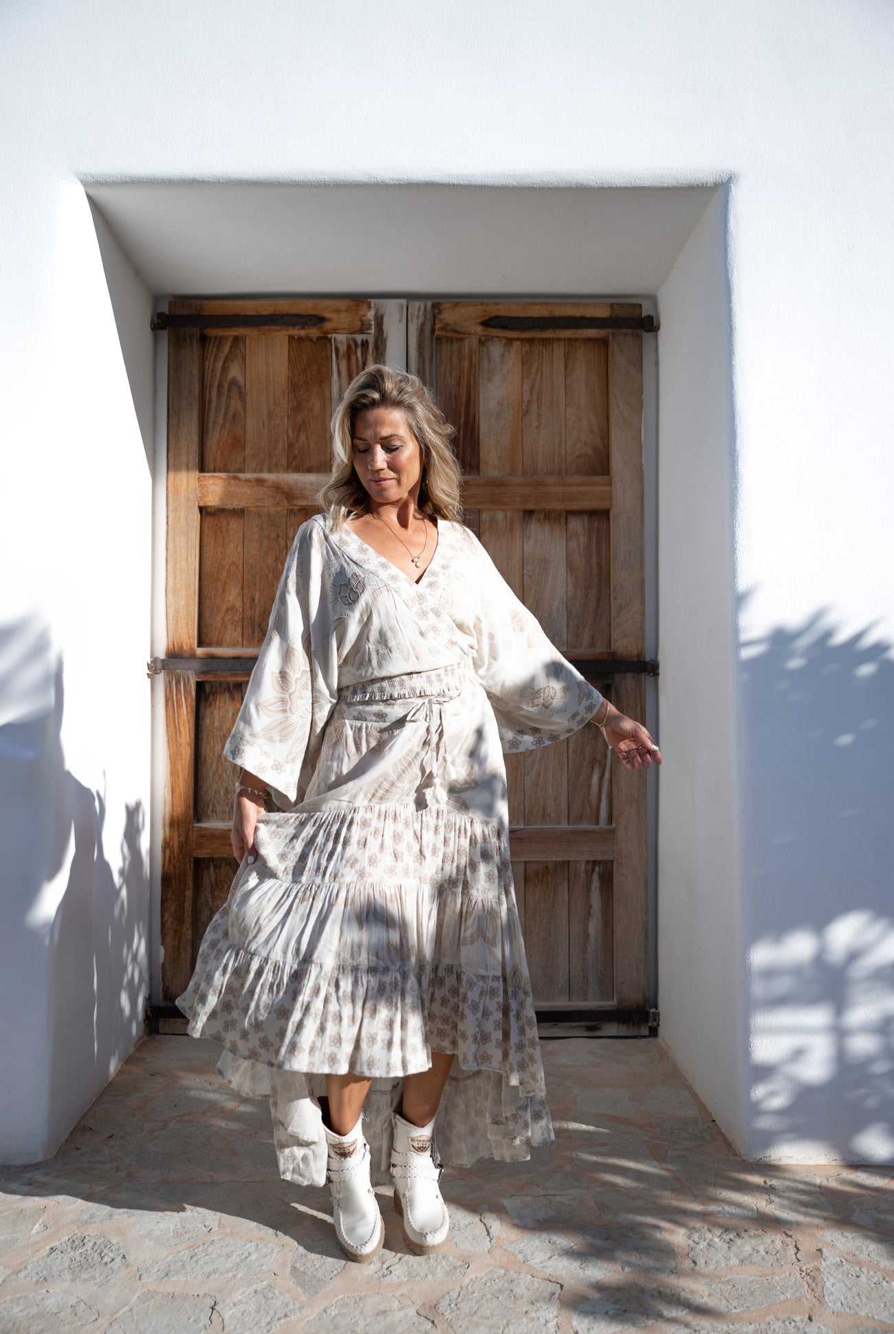 Bohemian rok in ivory van ibzmode, Brands of Ibiza