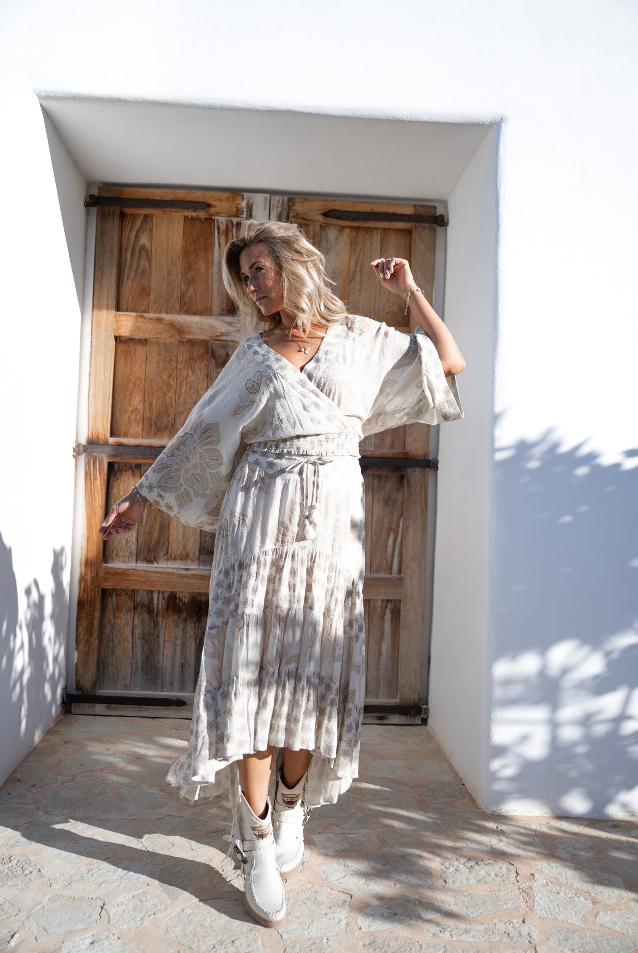 Bohemian rok in ivory van ibzmode, Brands of Ibiza