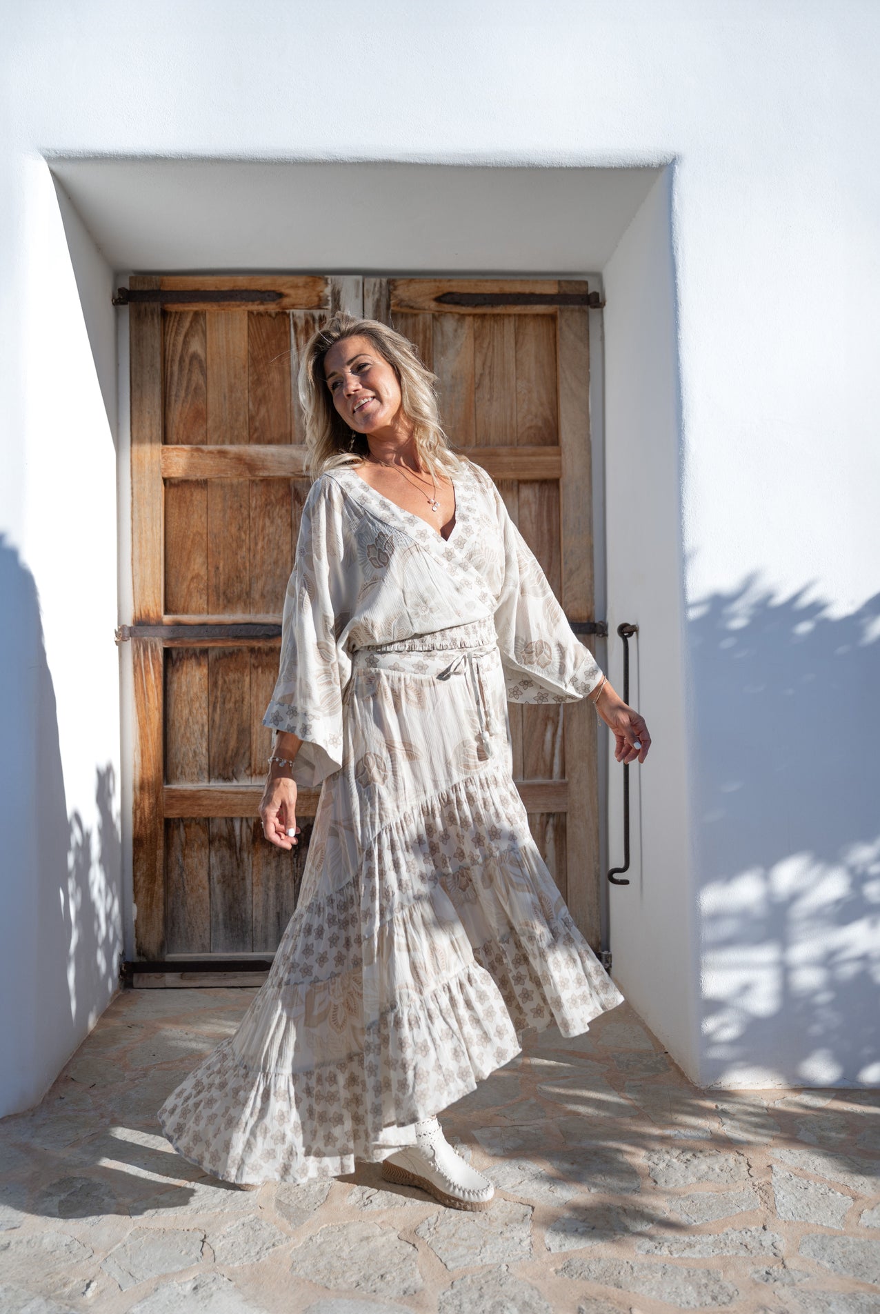 Bohemian rok in ivory van ibzmode, Brands of Ibiza