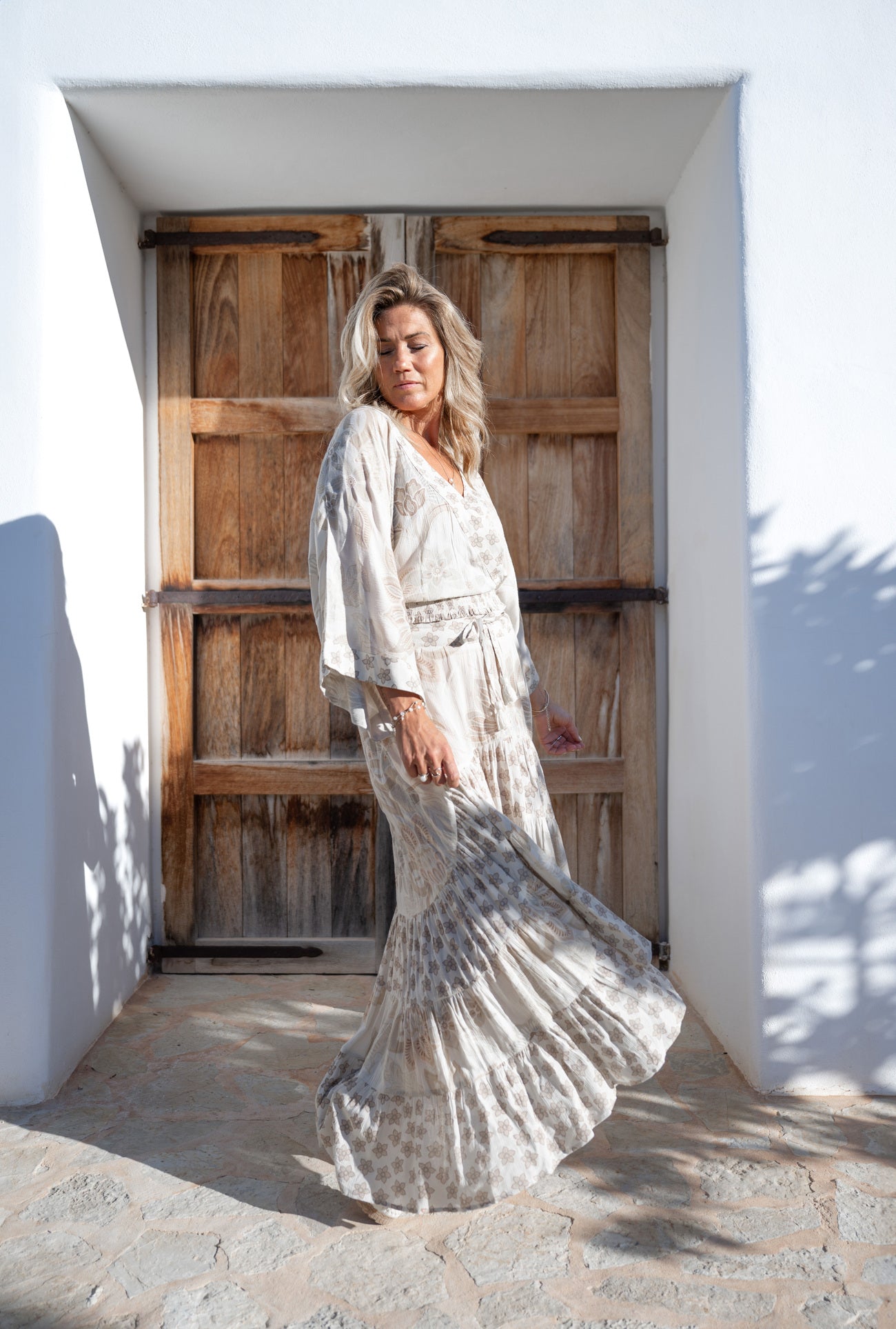 Bohemian rok in ivory van ibzmode, Brands of Ibiza