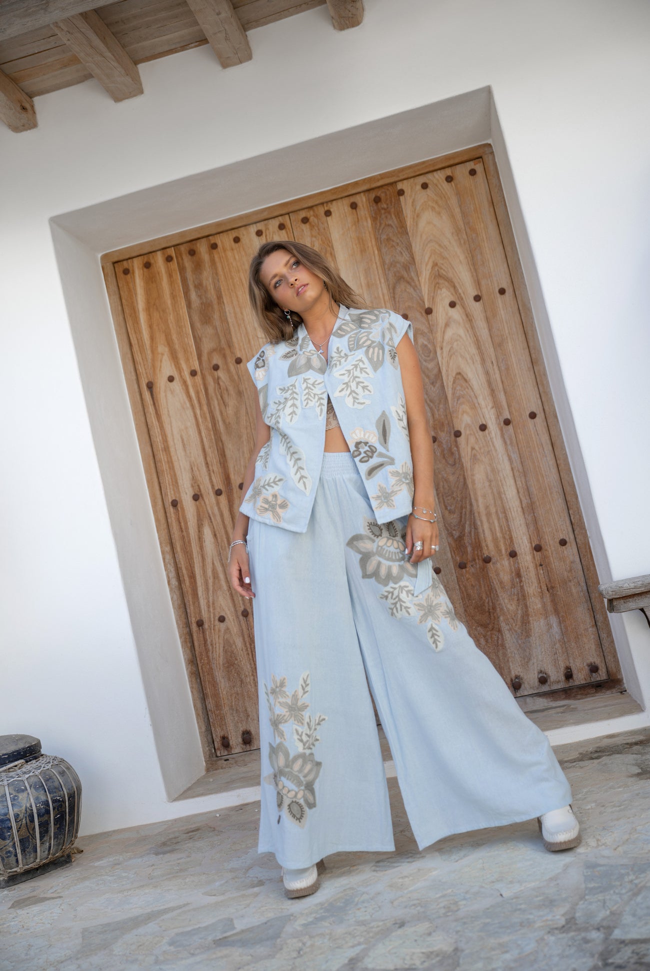 Bohemian item in pale blue van ibzmode, Brands of Ibiza