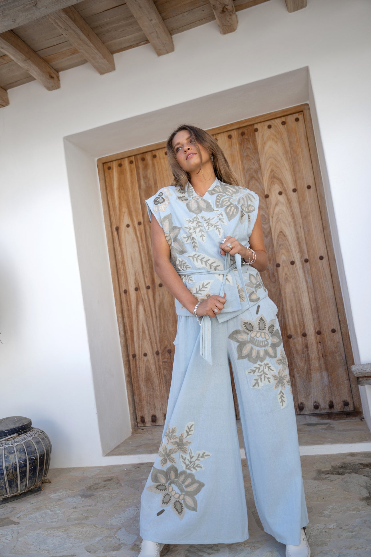 Bohemian item in pale blue van ibzmode, Brands of Ibiza