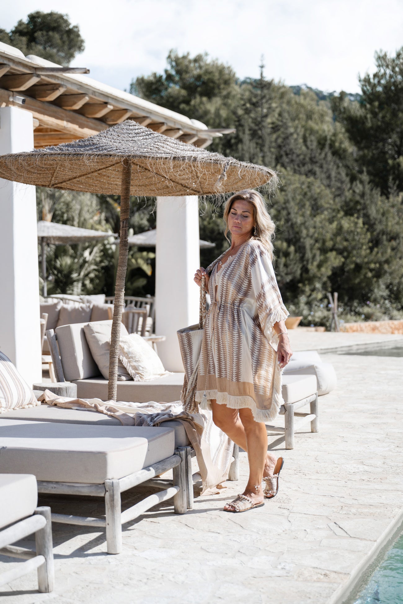 Bohemian kimono in multi van ibzmode, Brands of Ibiza