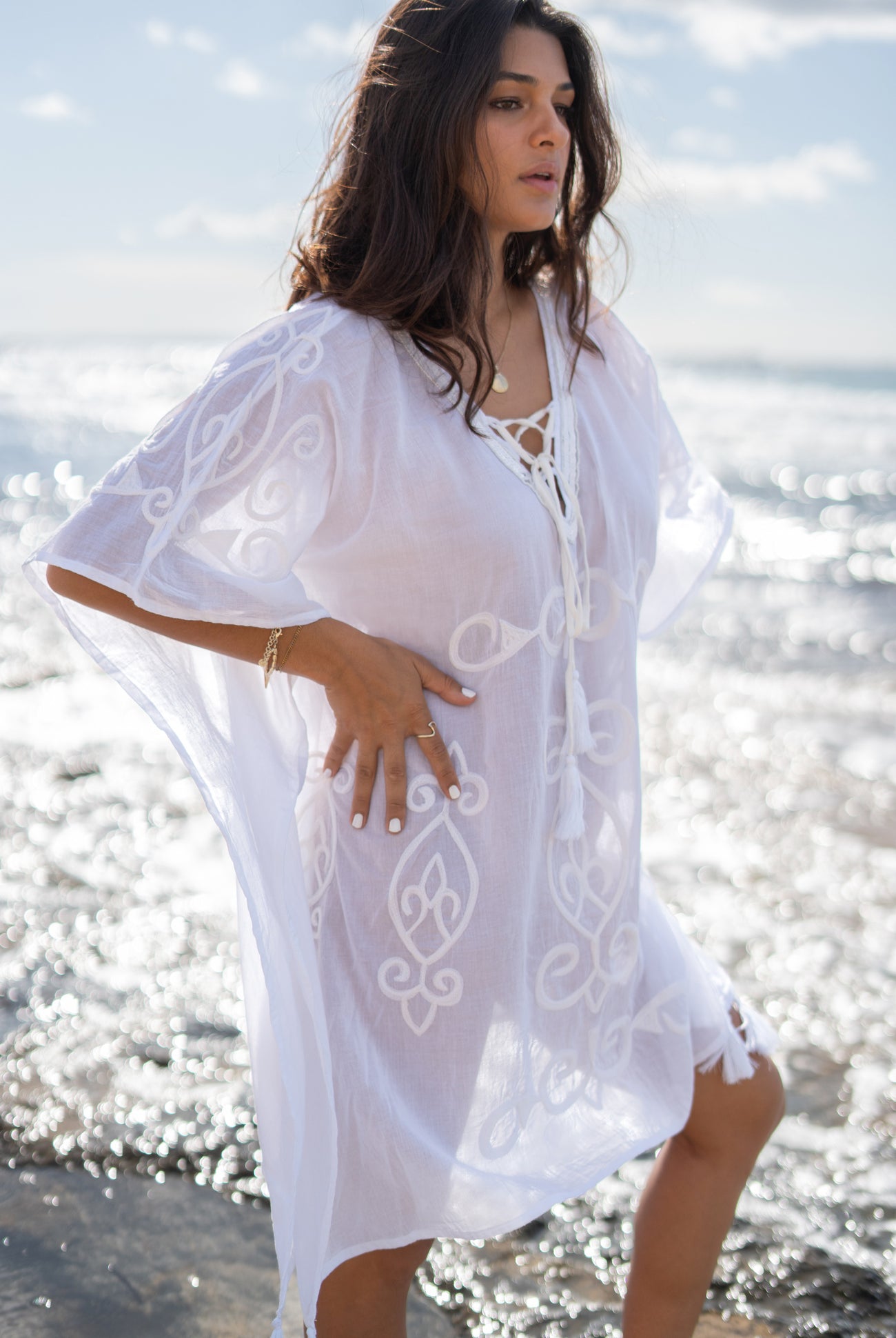 Bohemian item in white van ibzmode, Brands of Ibiza