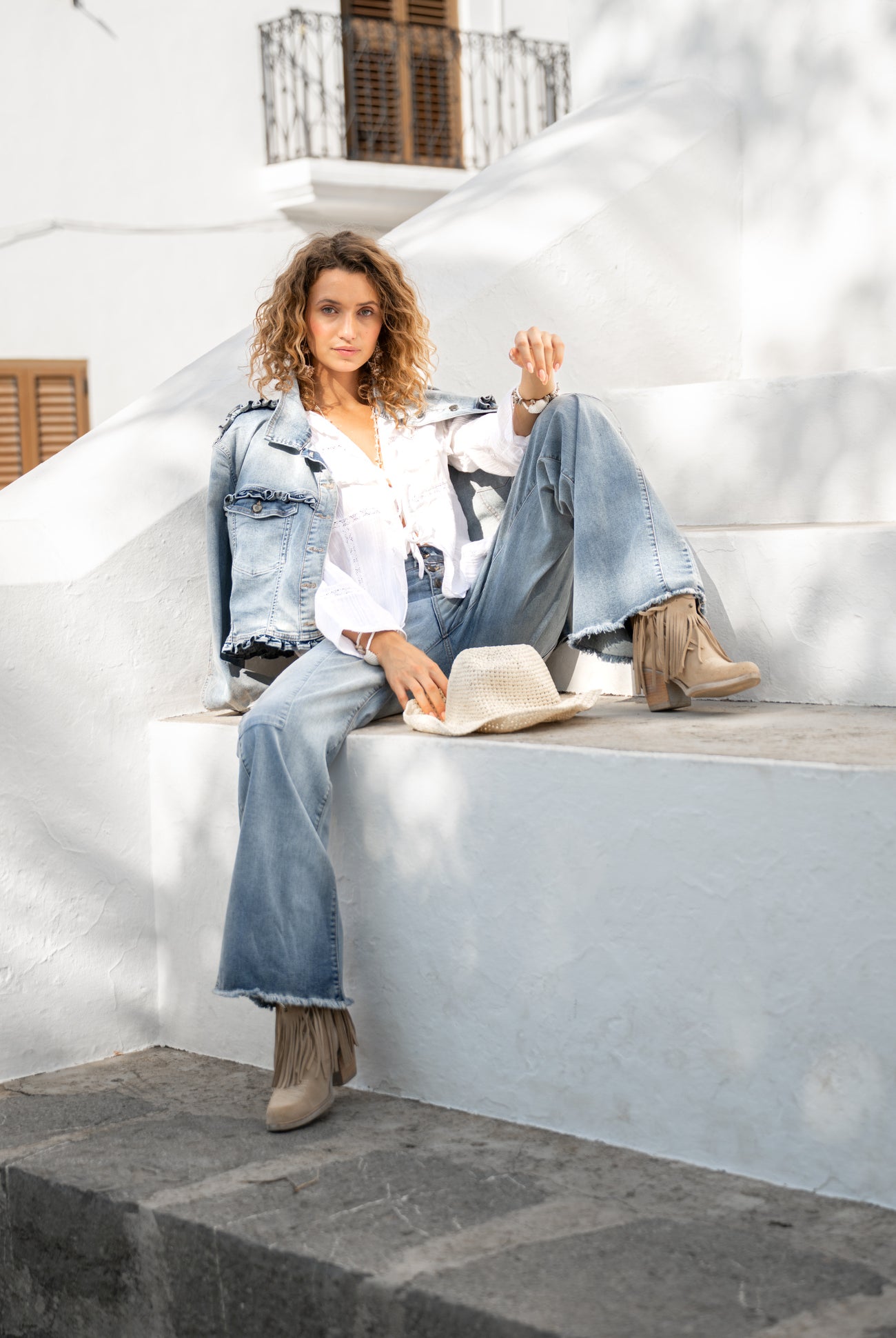 Isla Ibiza jeans Alma drogo blue women straight fit