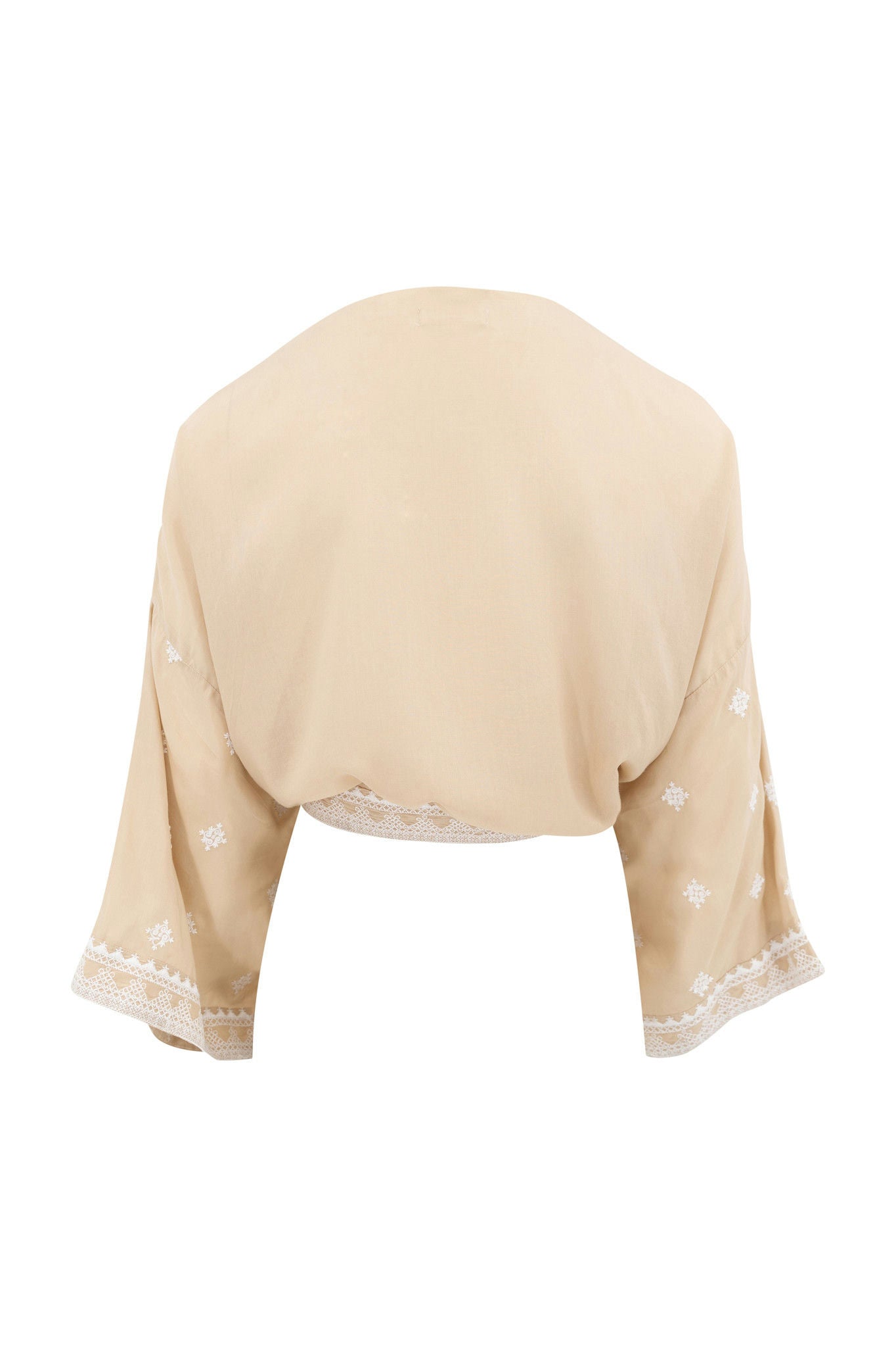 Bohemian kimono in sand van ibzmode, Brands of Ibiza