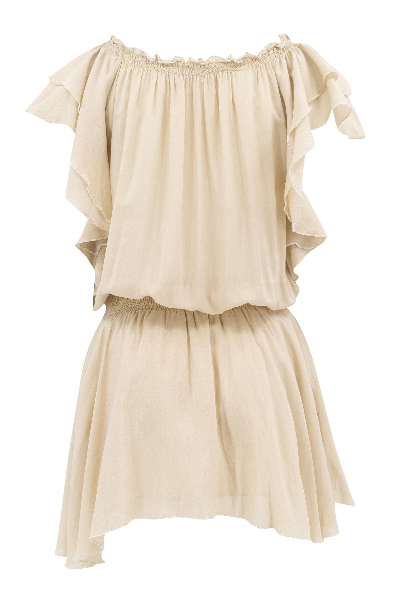 Bohemian jurk in sand van ibzmode, Brands of Ibiza