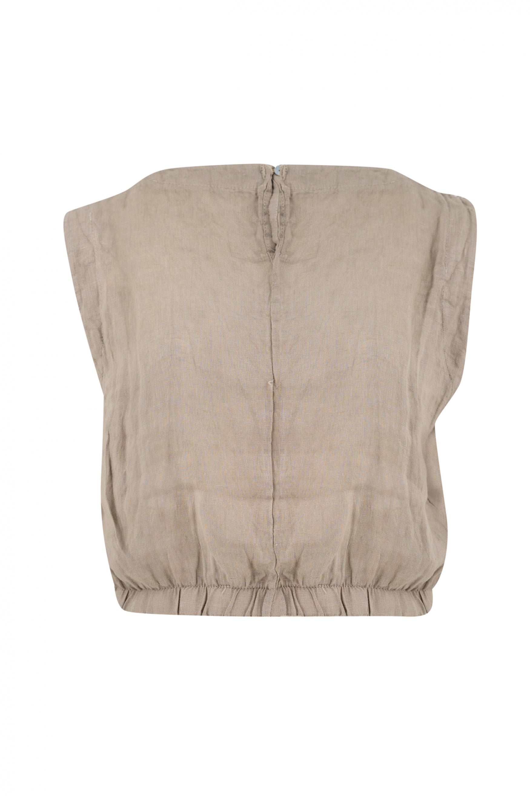 Bohemian top in taupe van ibzmode, Brands of Ibiza