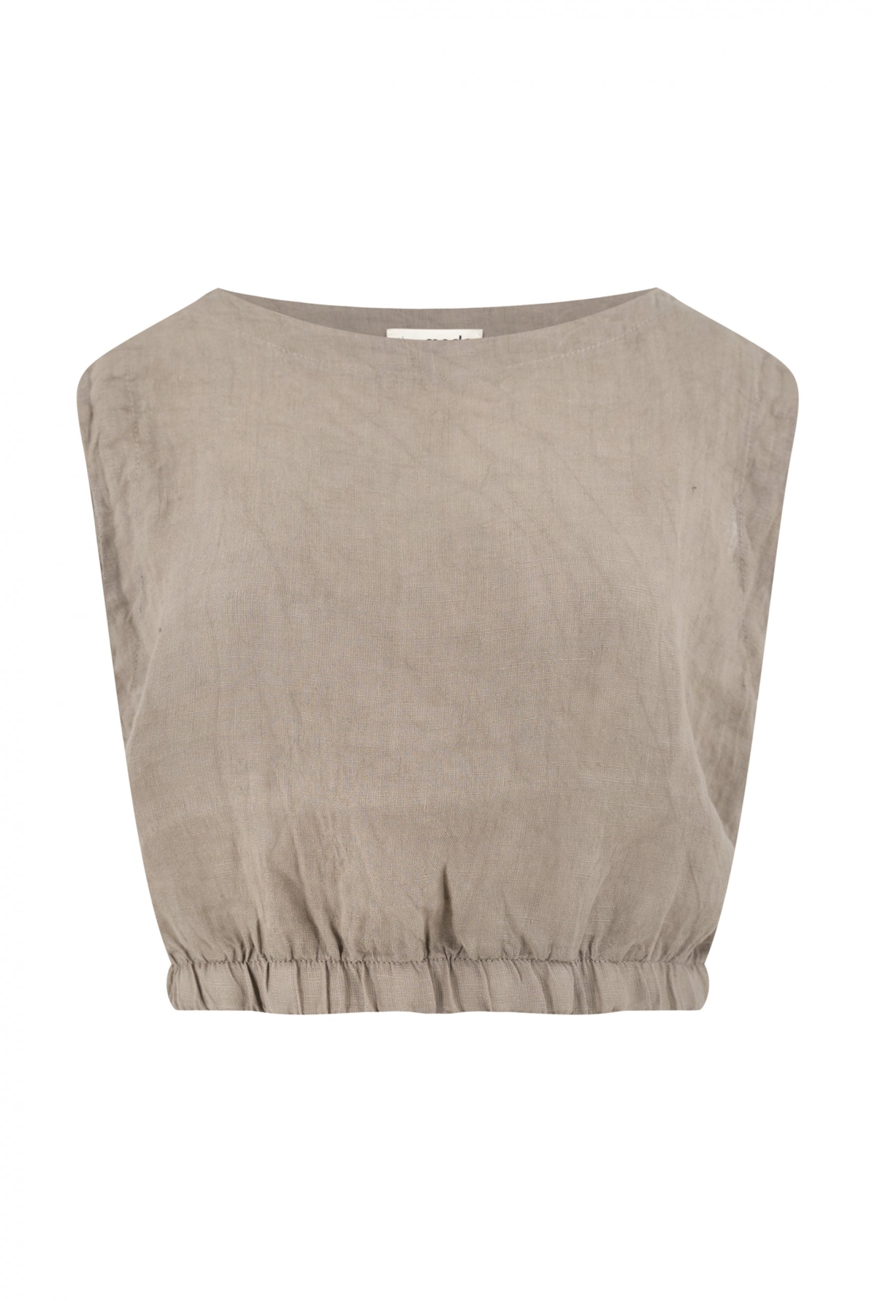 Bohemian top in taupe van ibzmode, Brands of Ibiza