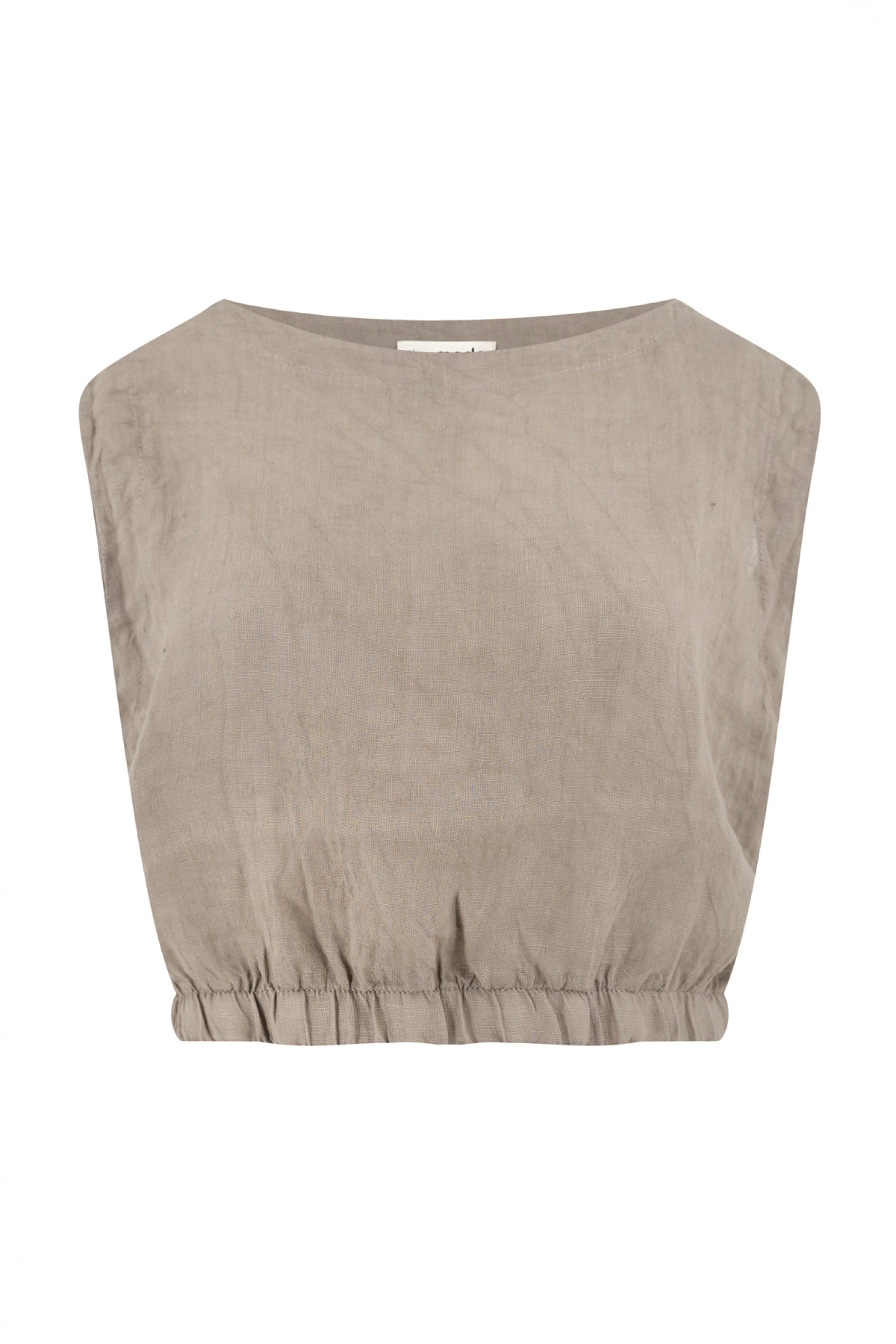 Bohemian top in taupe van ibzmode, Brands of Ibiza