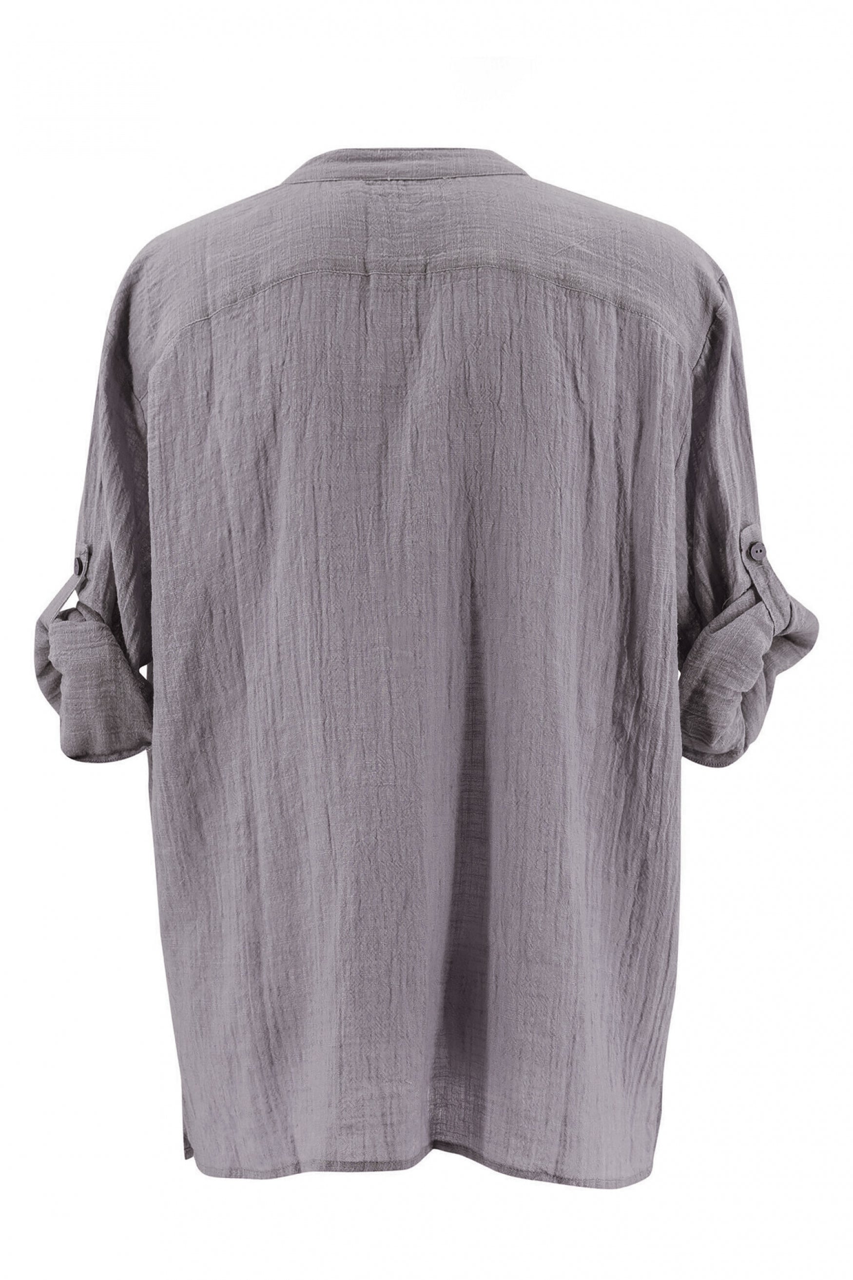 Bohème Bluse in Anthrazit von ibzmode, Brands of Ibiza