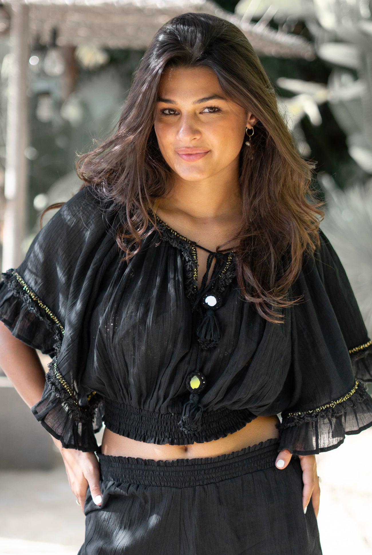 Top bohemio en negro de ibzmode, Brands of Ibiza