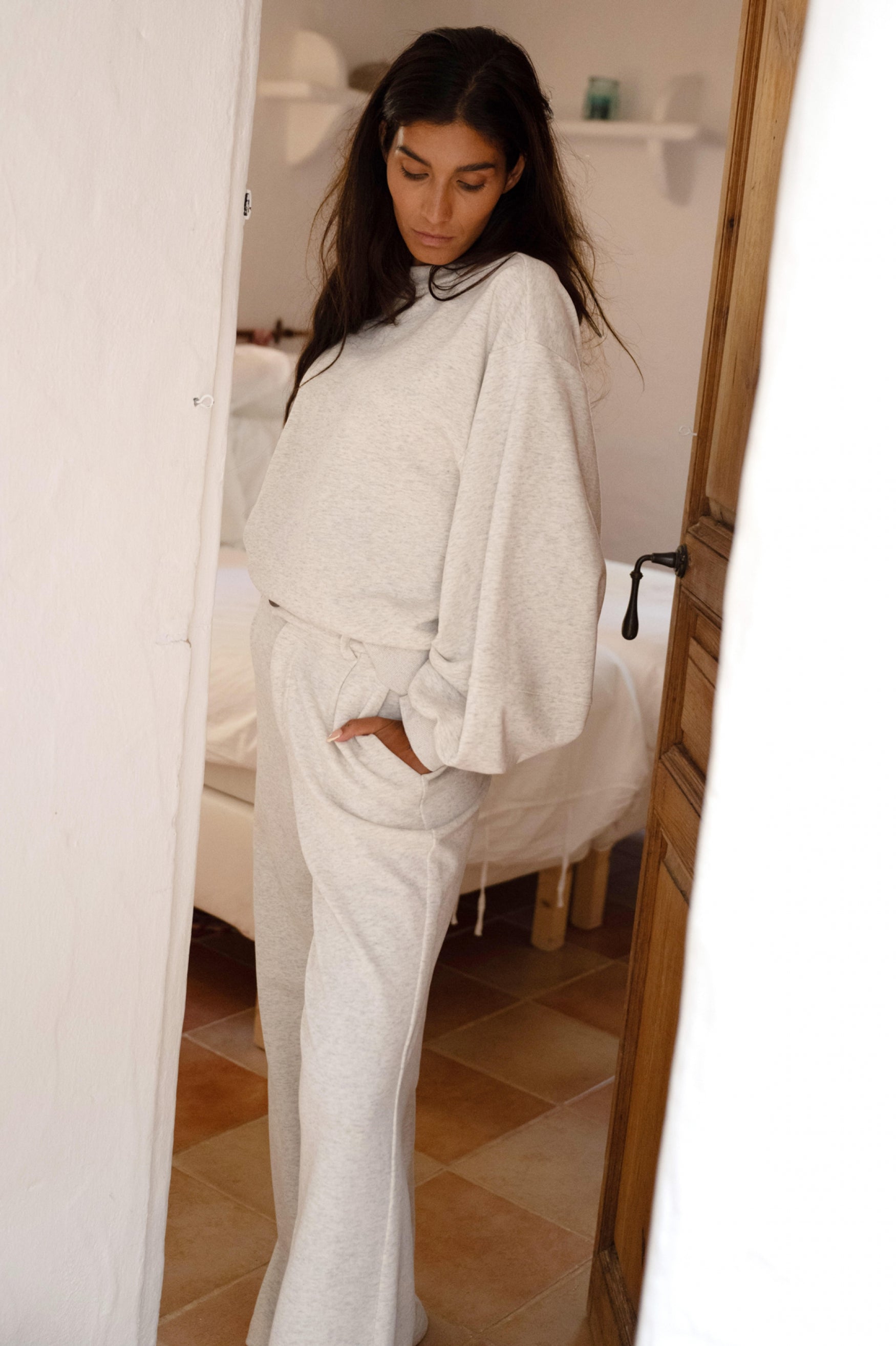 Bohemian broek in melange grey van MOOST Wanted, Brands of Ibiza