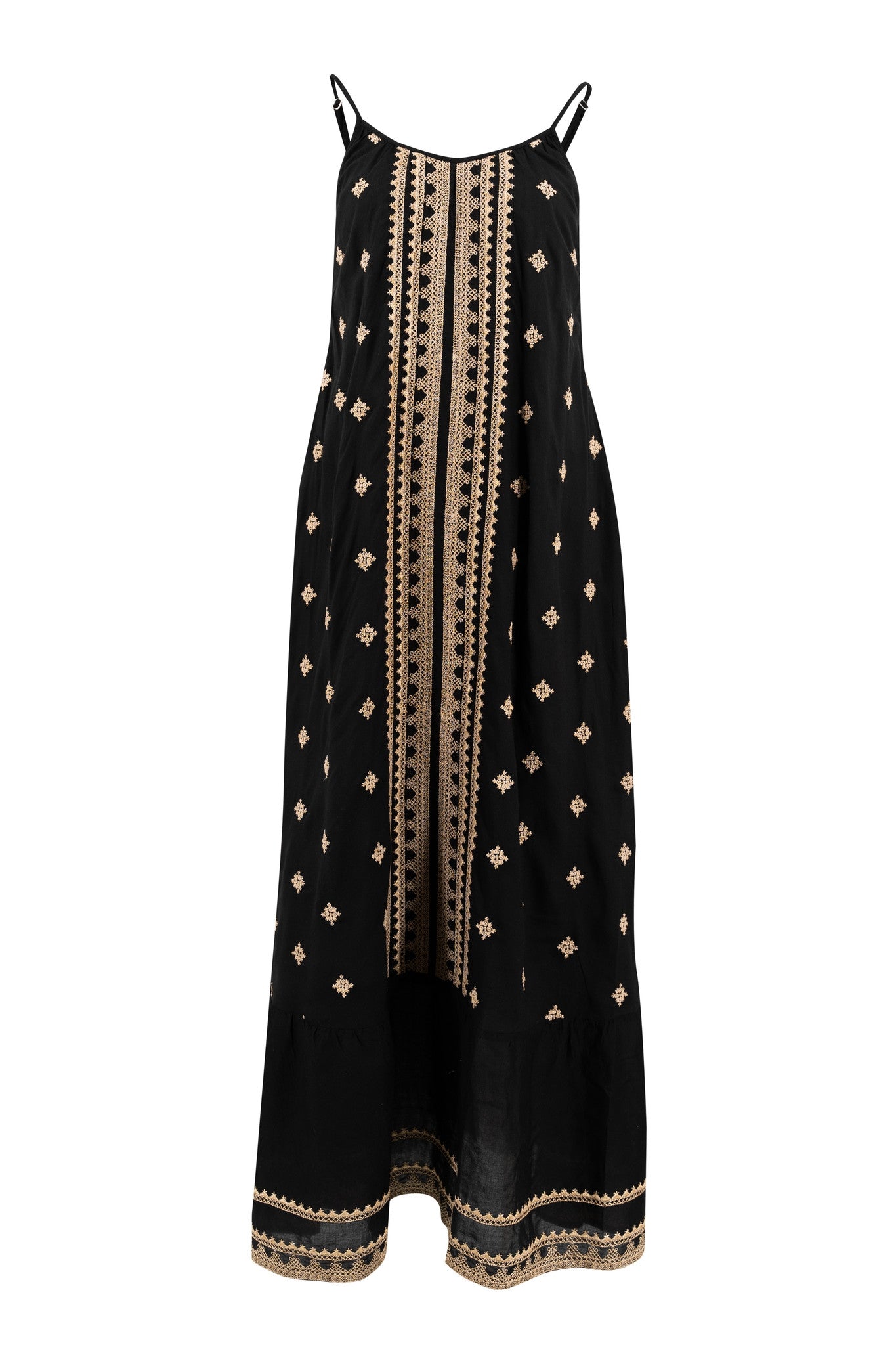 Bohemian jurk in black van ibzmode, Brands of Ibiza