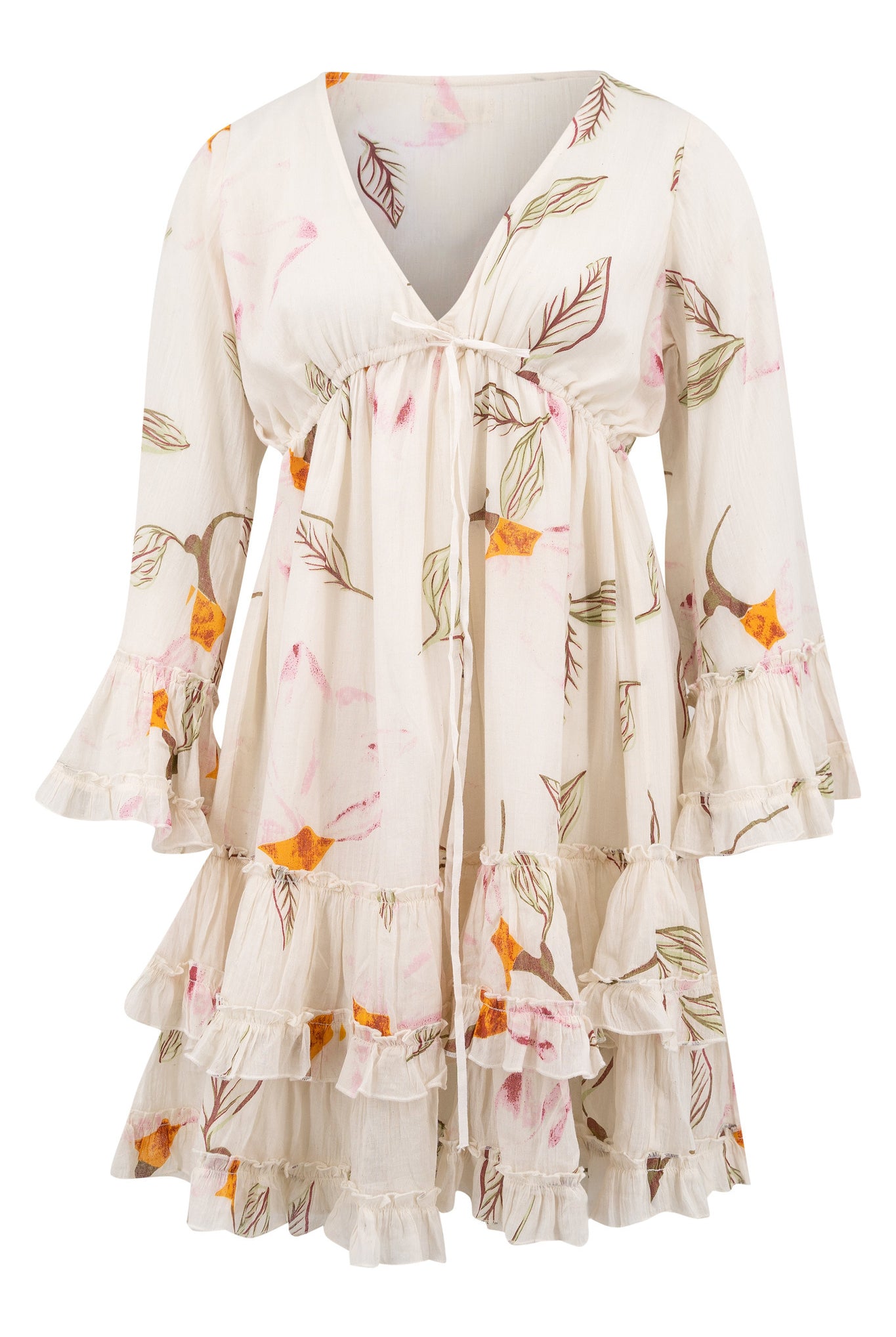 Bohemian jurk in beige van ibzmode, Brands of Ibiza