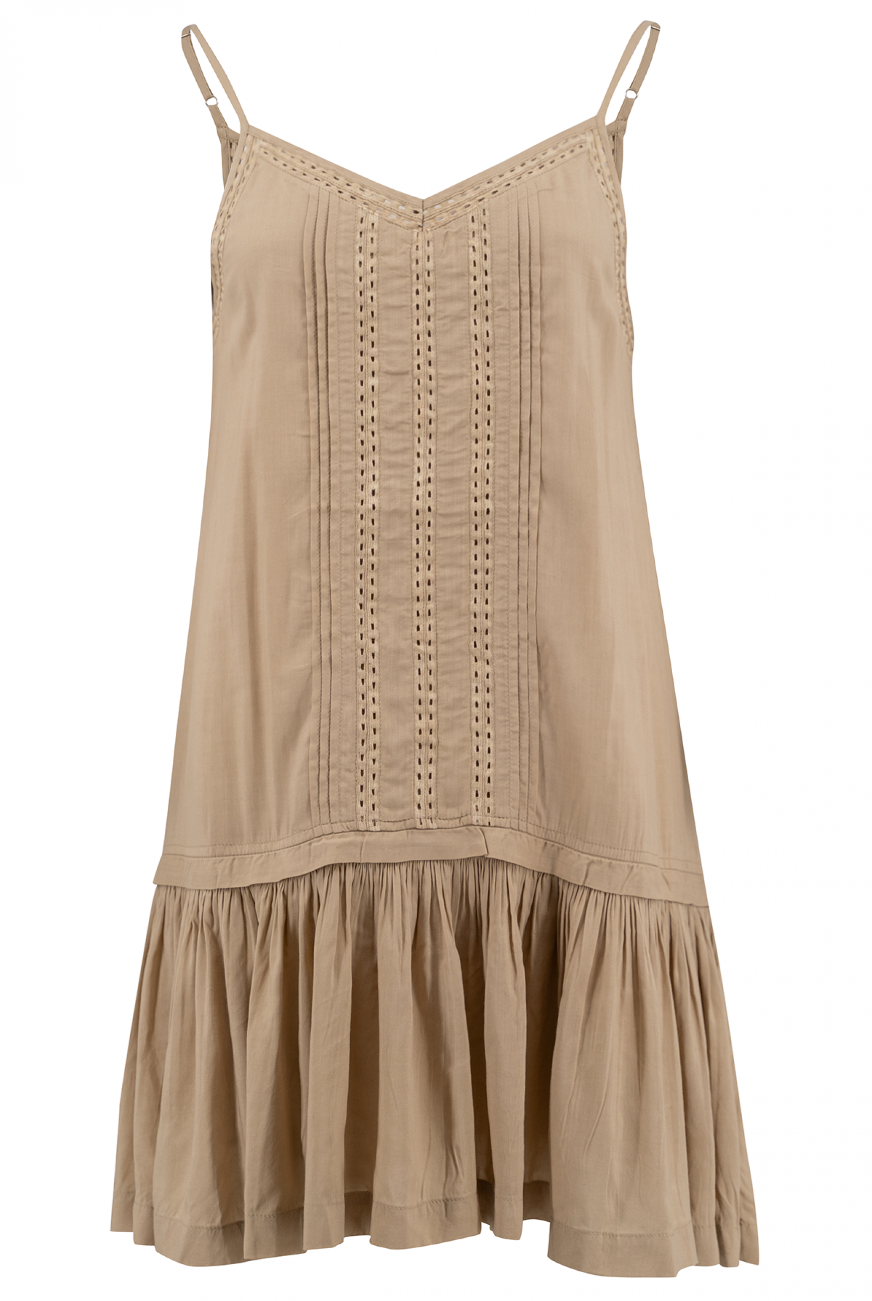 Bohemian jurk in sand van ibzmode, Brands of Ibiza