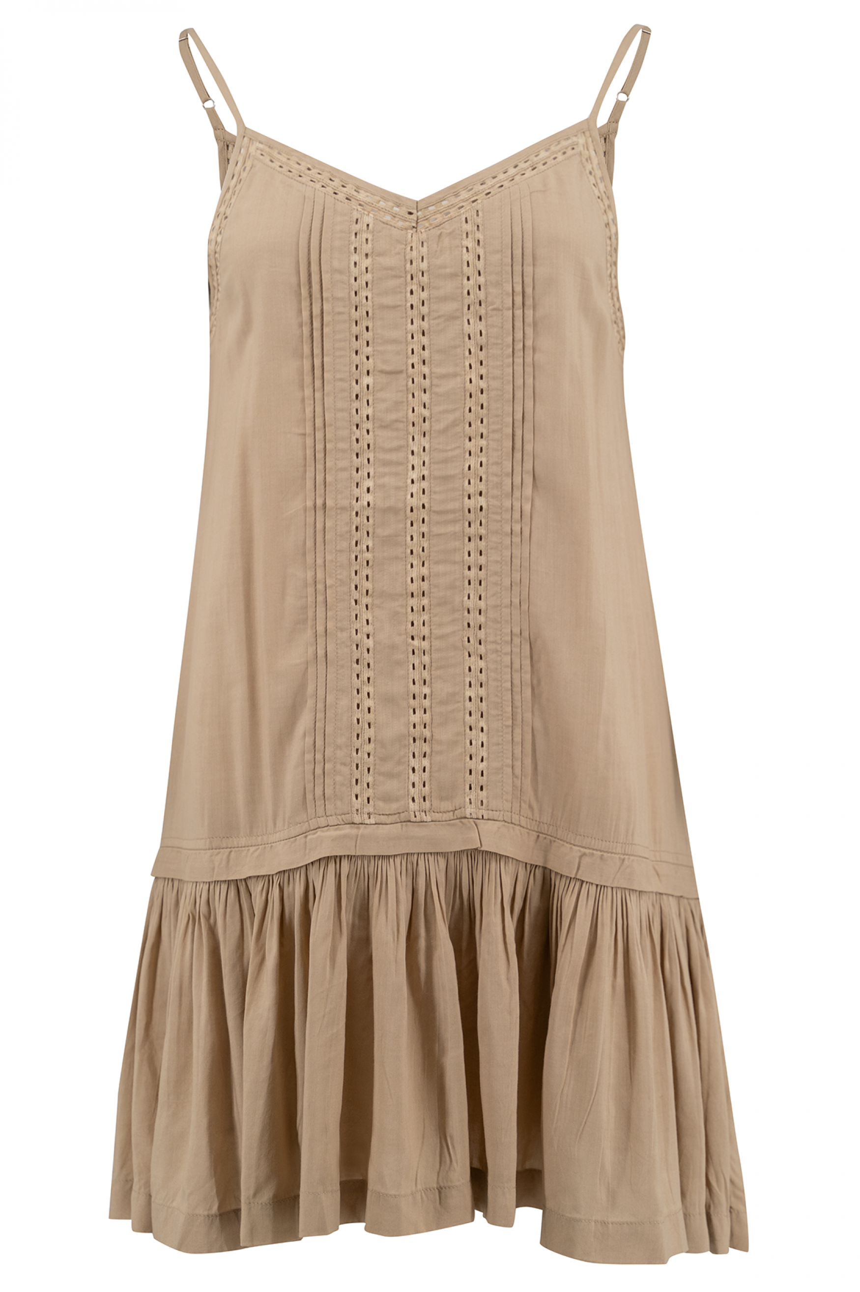 Bohemian jurk in sand van ibzmode, Brands of Ibiza