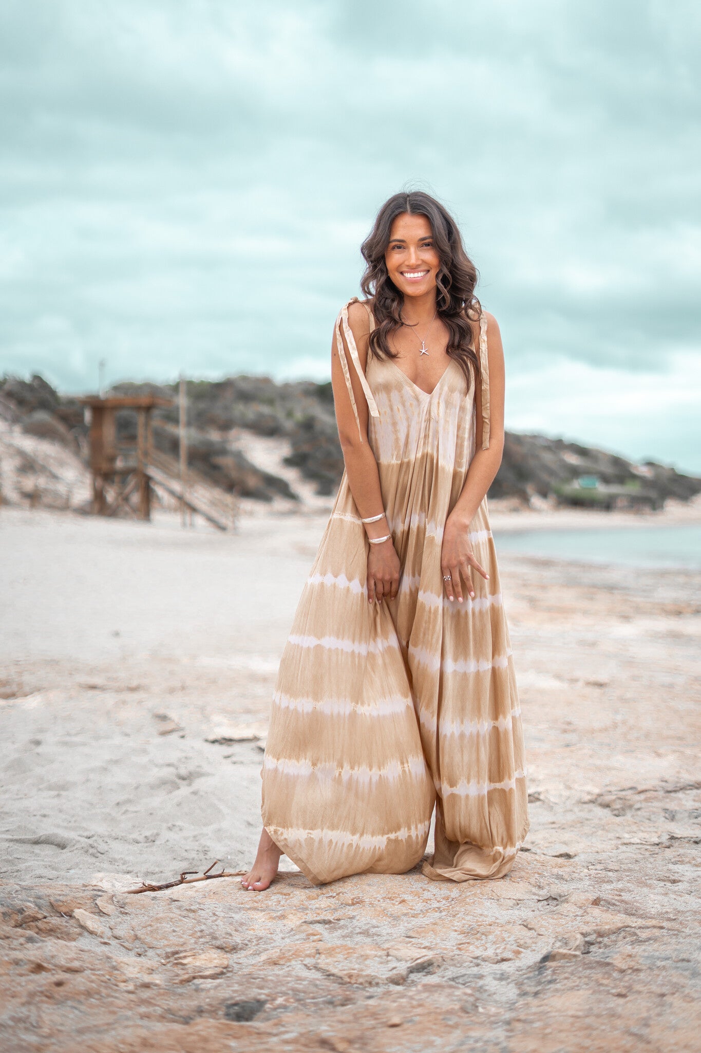 Bohemian item in tie dye sand/ beige van ibzmode, Brands of Ibiza