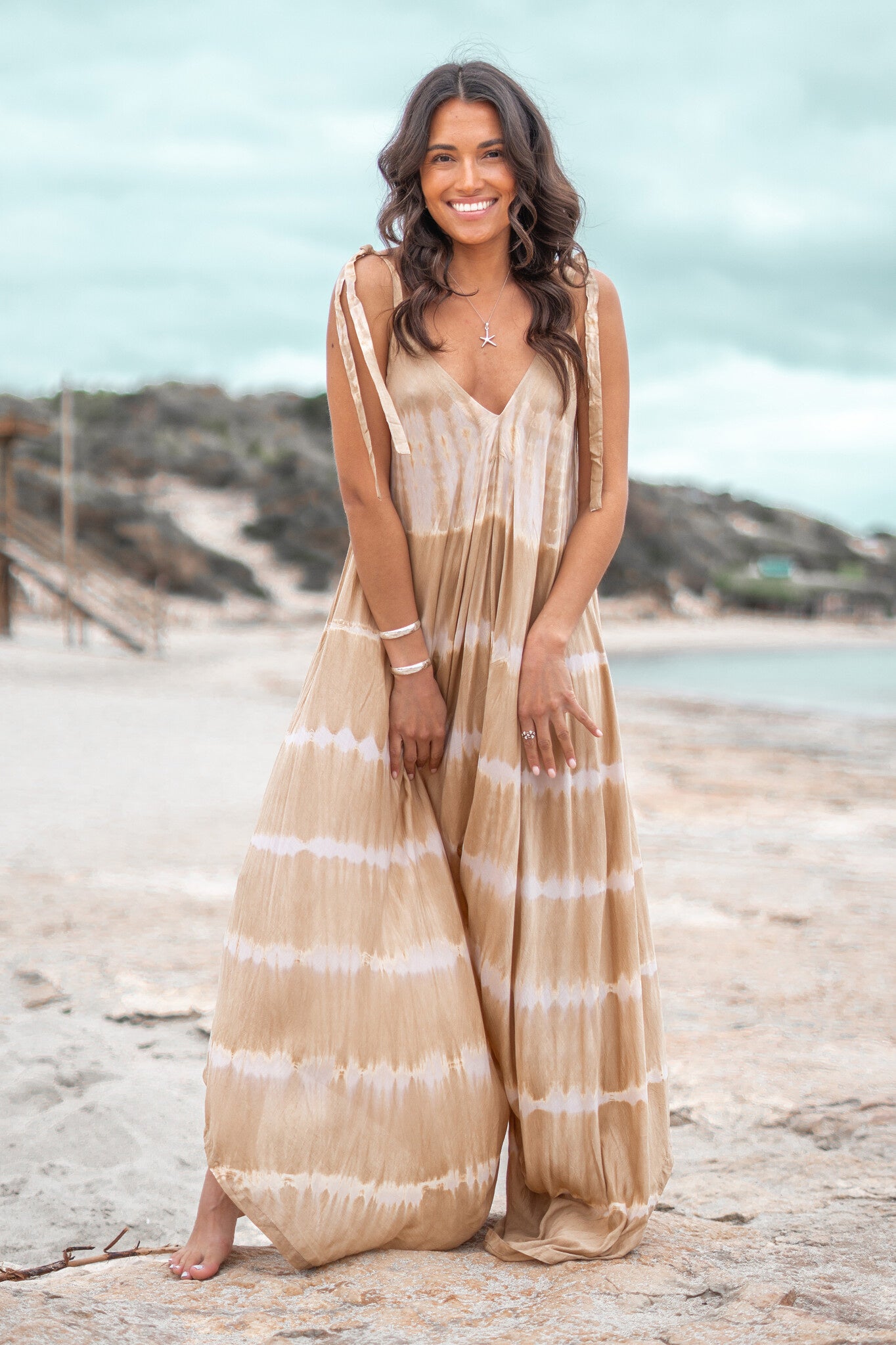 Bohemian item in tie dye sand/ beige van ibzmode, Brands of Ibiza