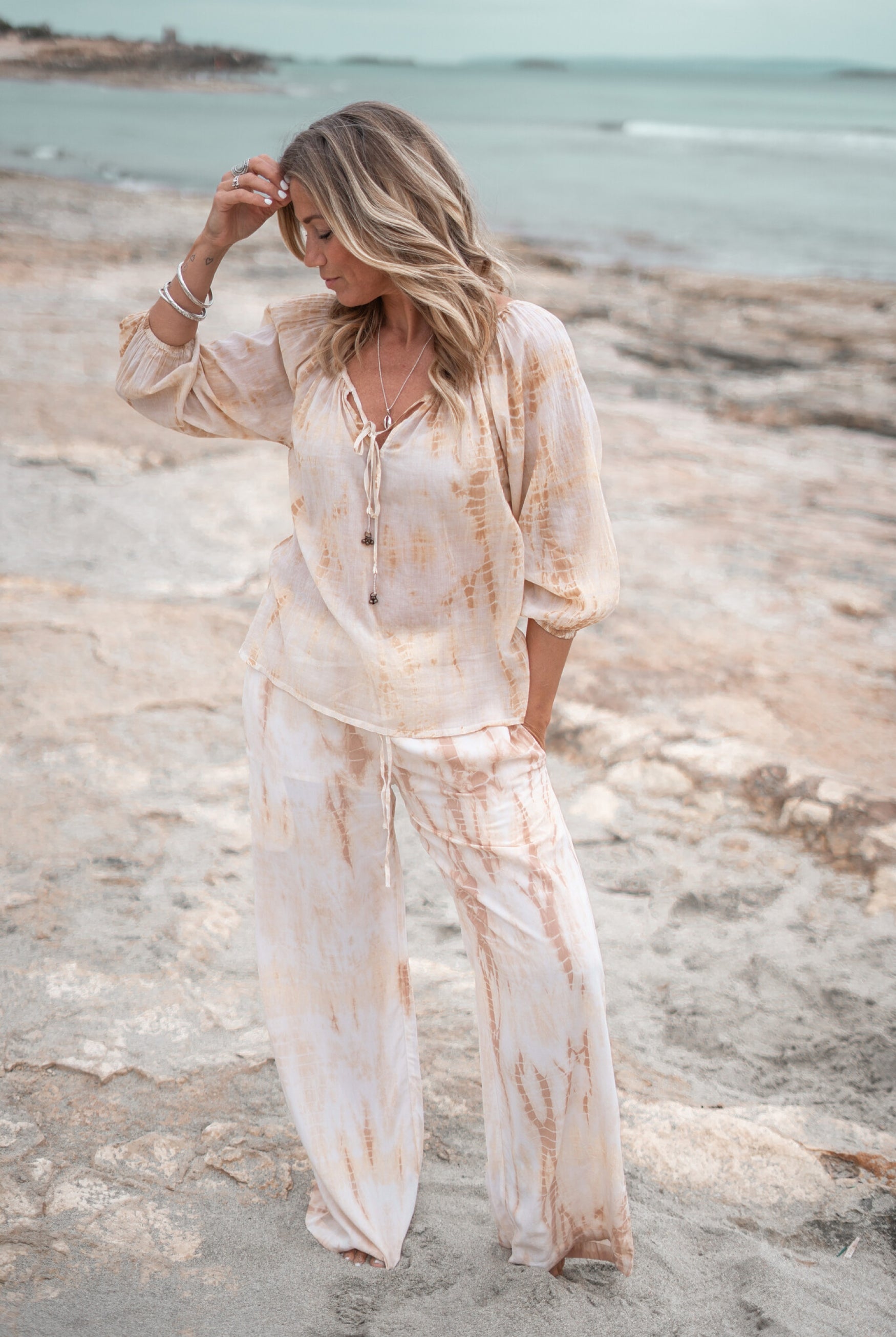 Bohemian blouse in tie dye from ibzmode, Brands of Ibiza