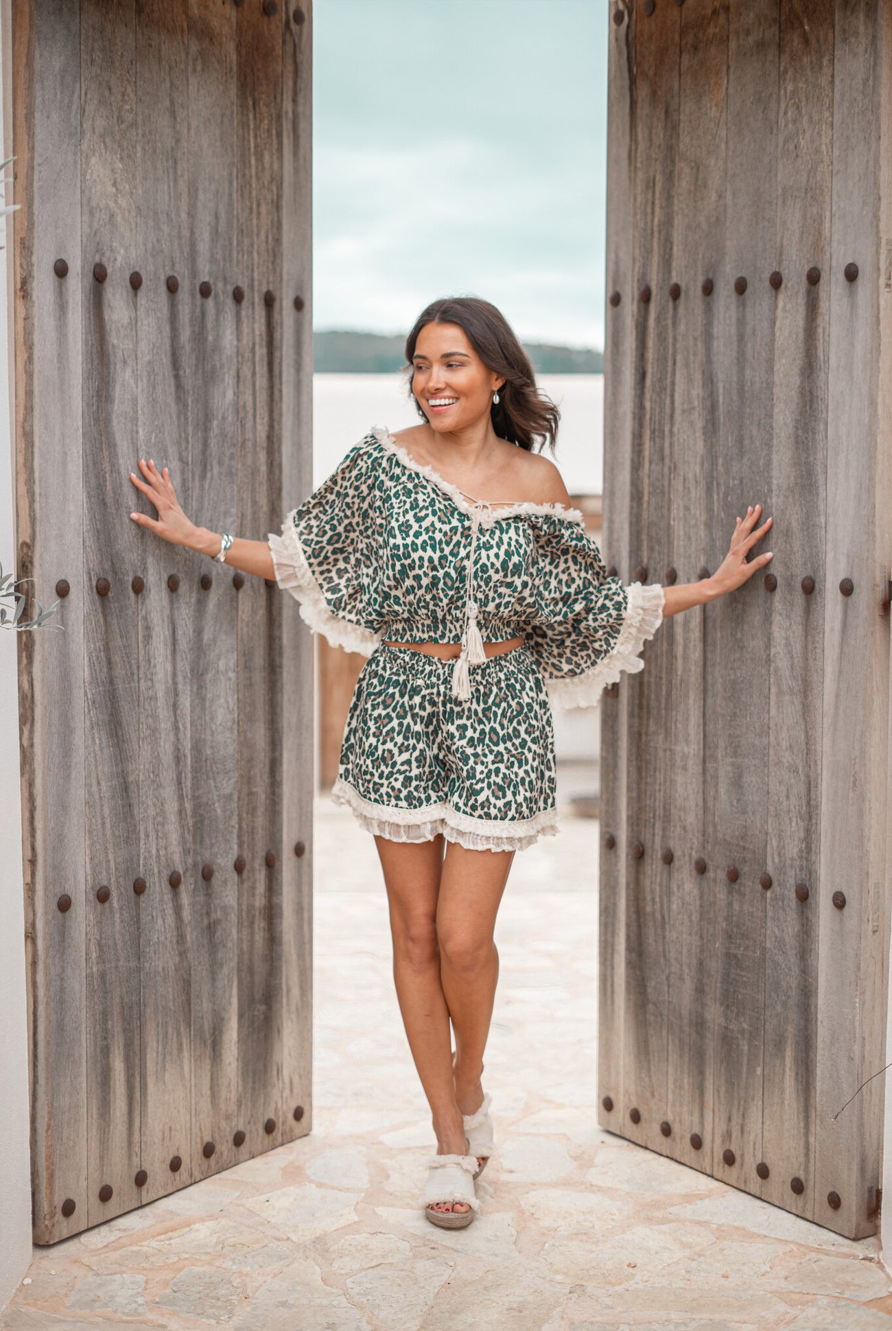 Bohemian top in black van ibzmode, Brands of Ibiza