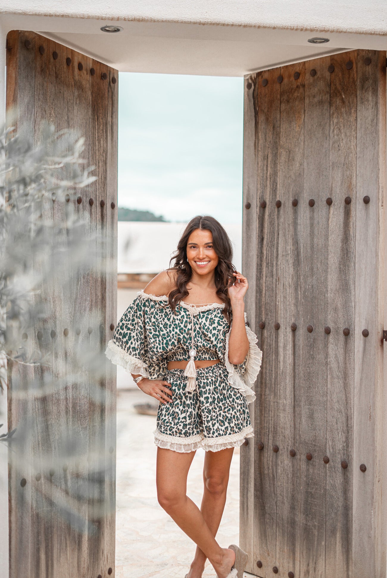 Bohemian top in black van ibzmode, Brands of Ibiza